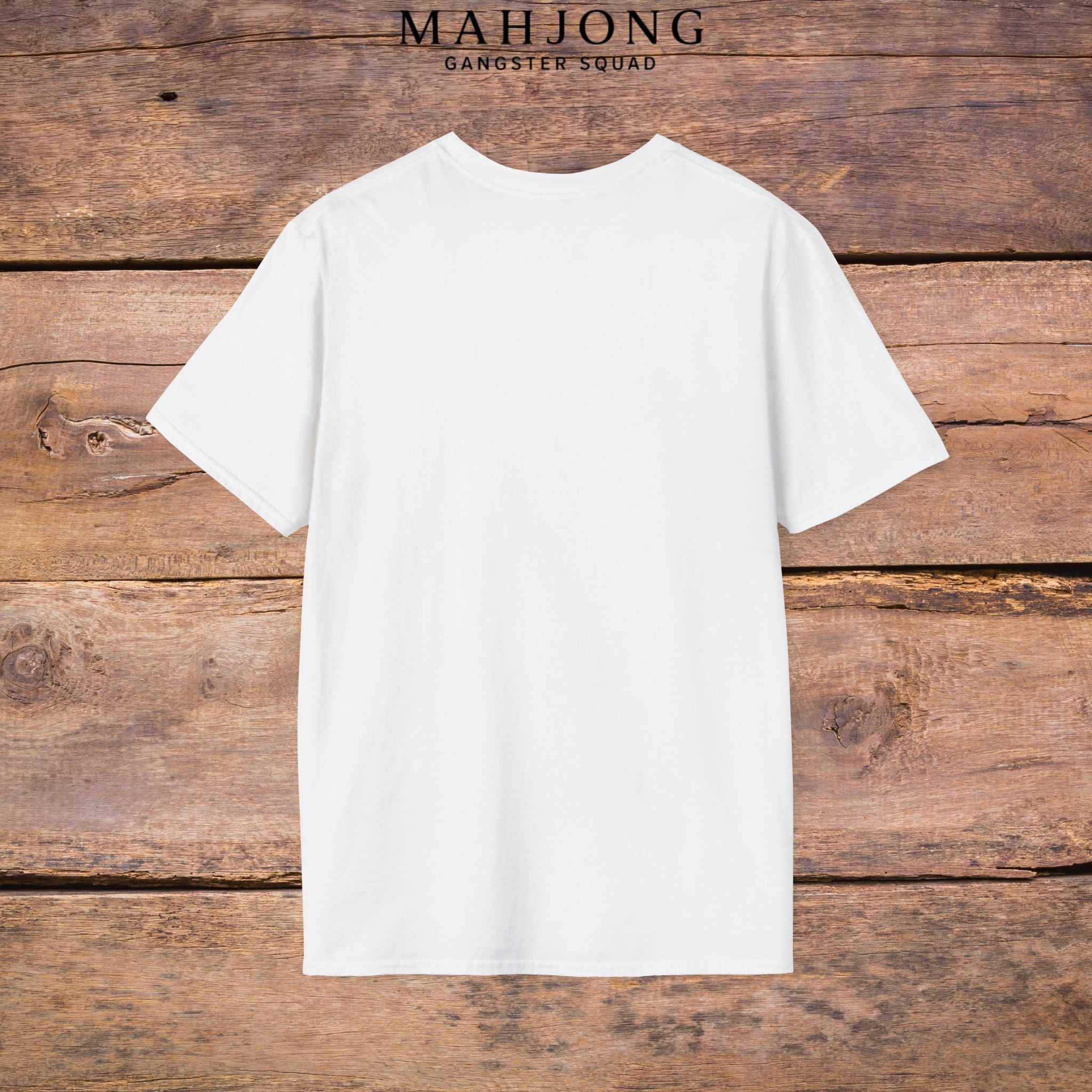 Mahjong Gangster Squad T-Shirt — "Respect the Tiles: Crane" Casual Tee