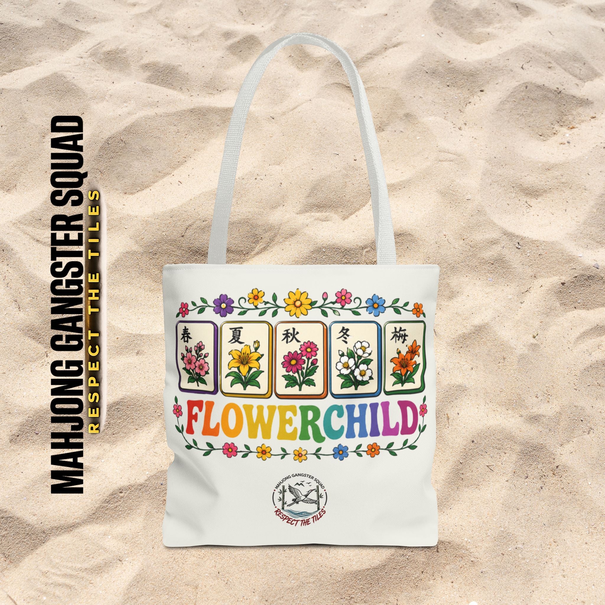 MahJong Gangster Squad - "Flower Child" Tote Bag