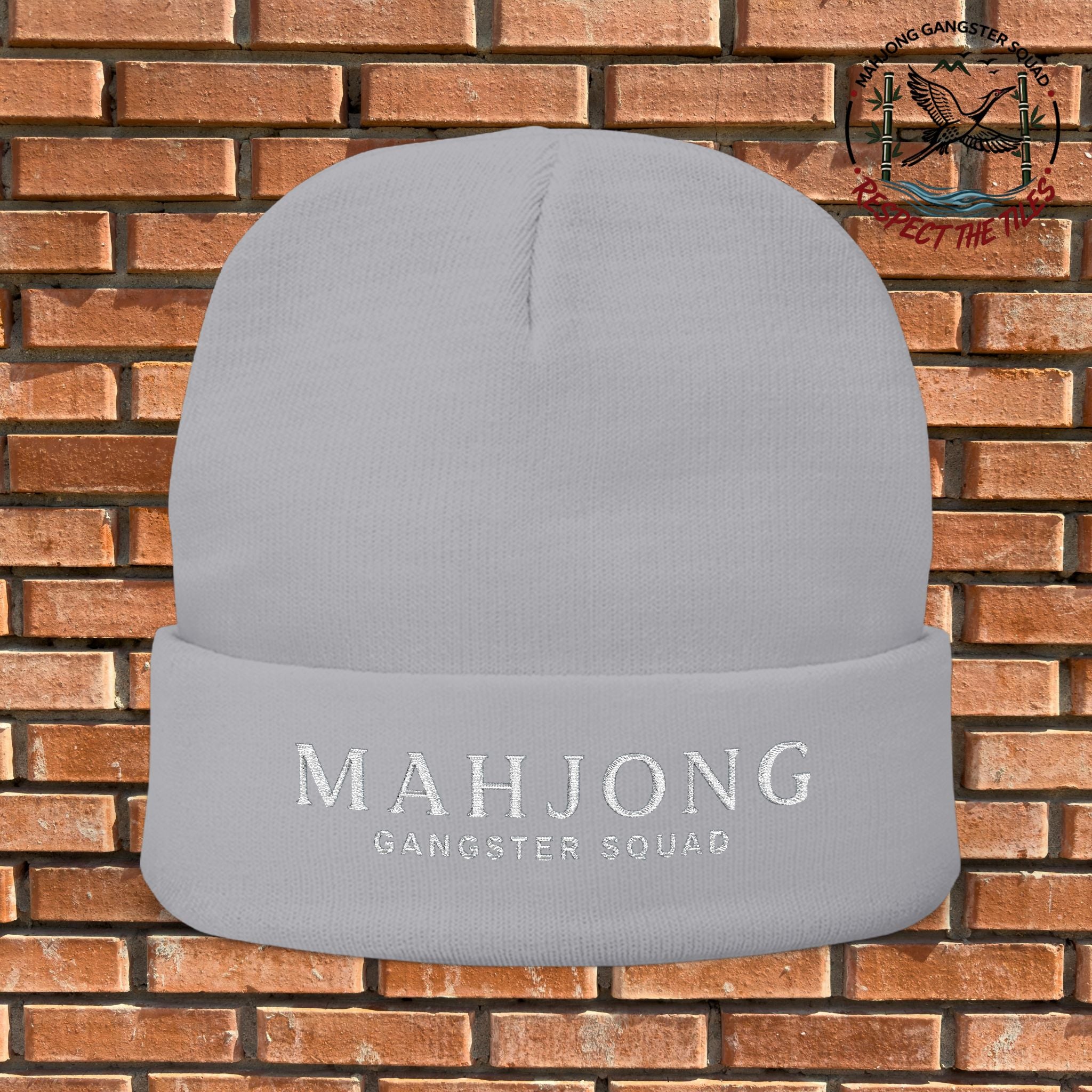 Mahjong Gangster Squad — "Elegant" Embroidered Beanie