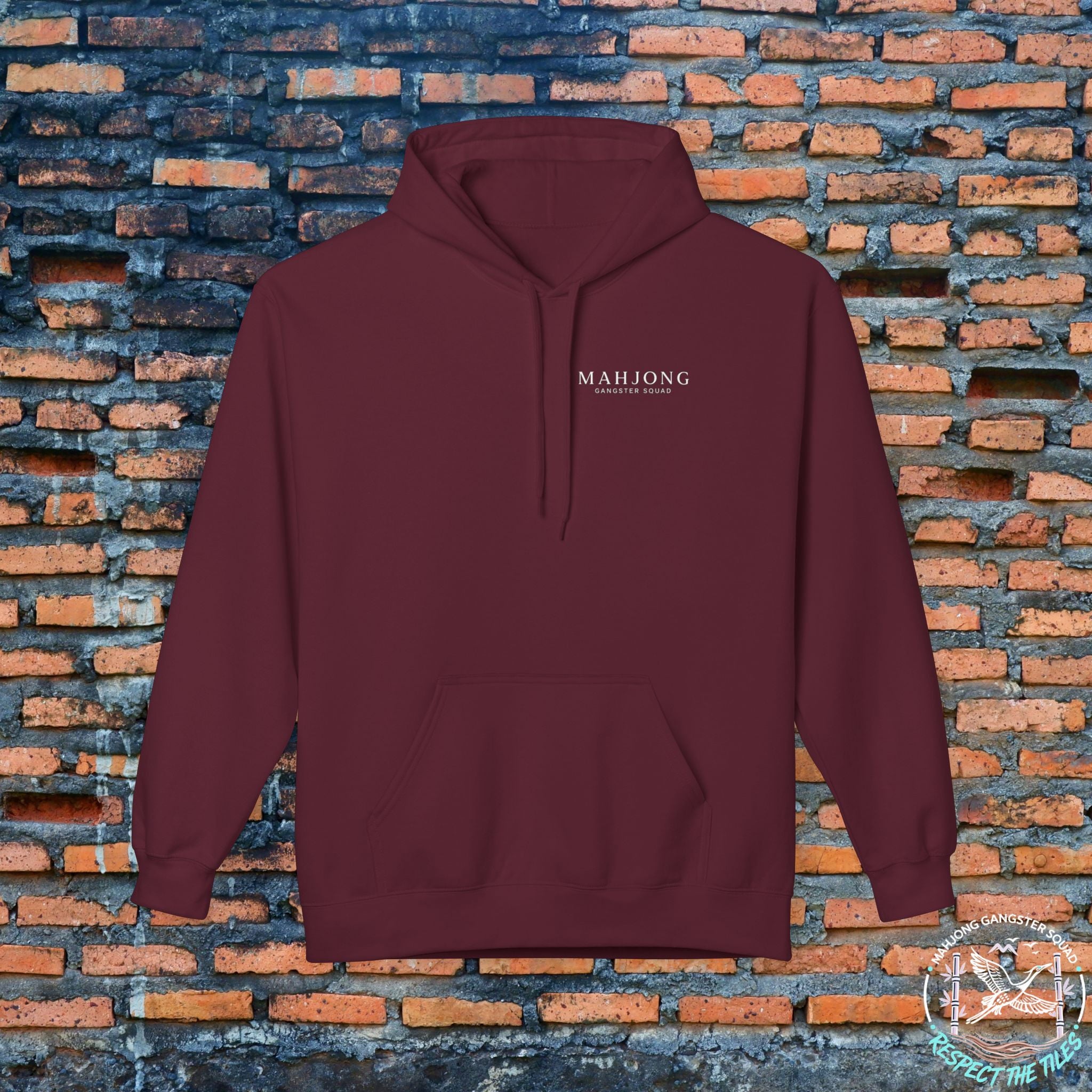 Mahjong Gangster Squad Hoodie — “Bams, Beers & Bad Decisions”