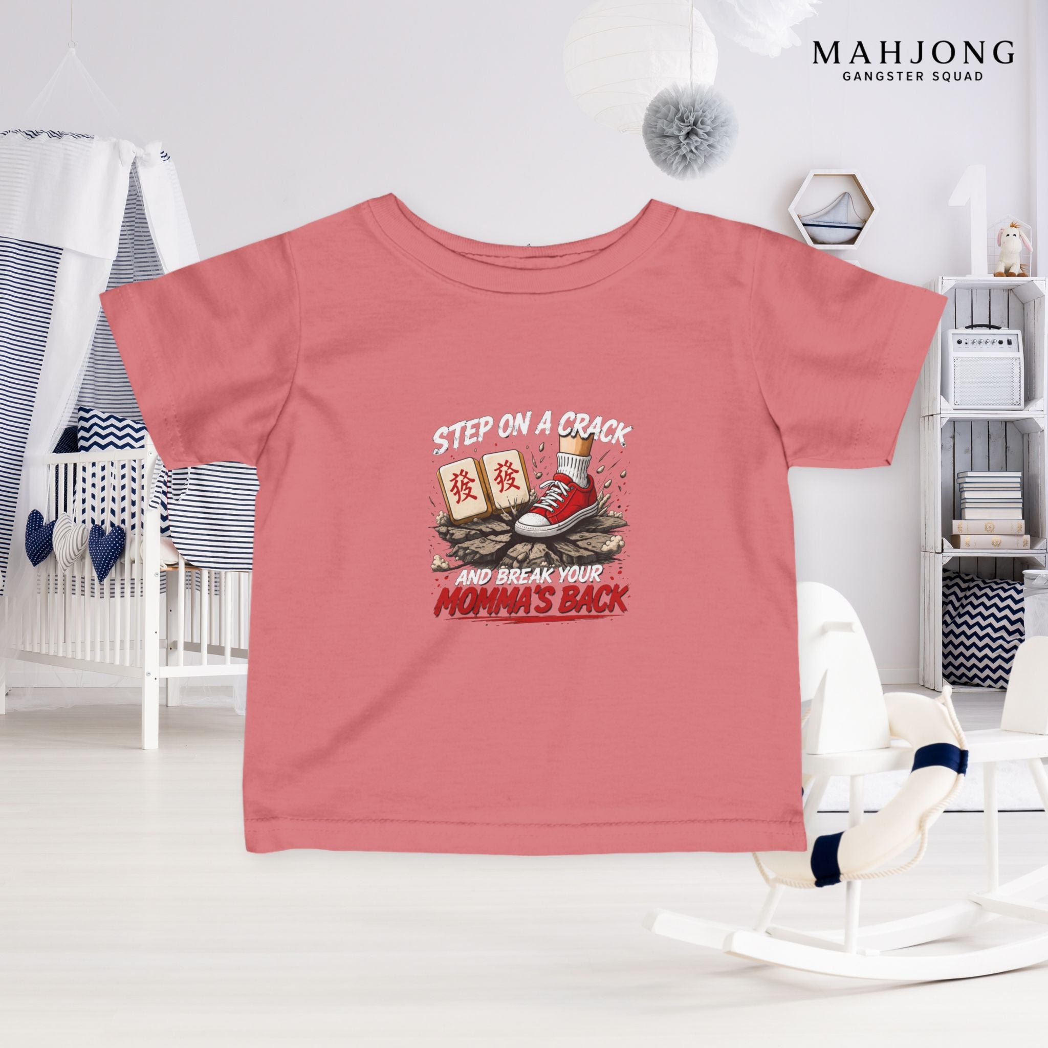 Mahjong Gangster Squad — ''Step on a Crack" Infant Tee