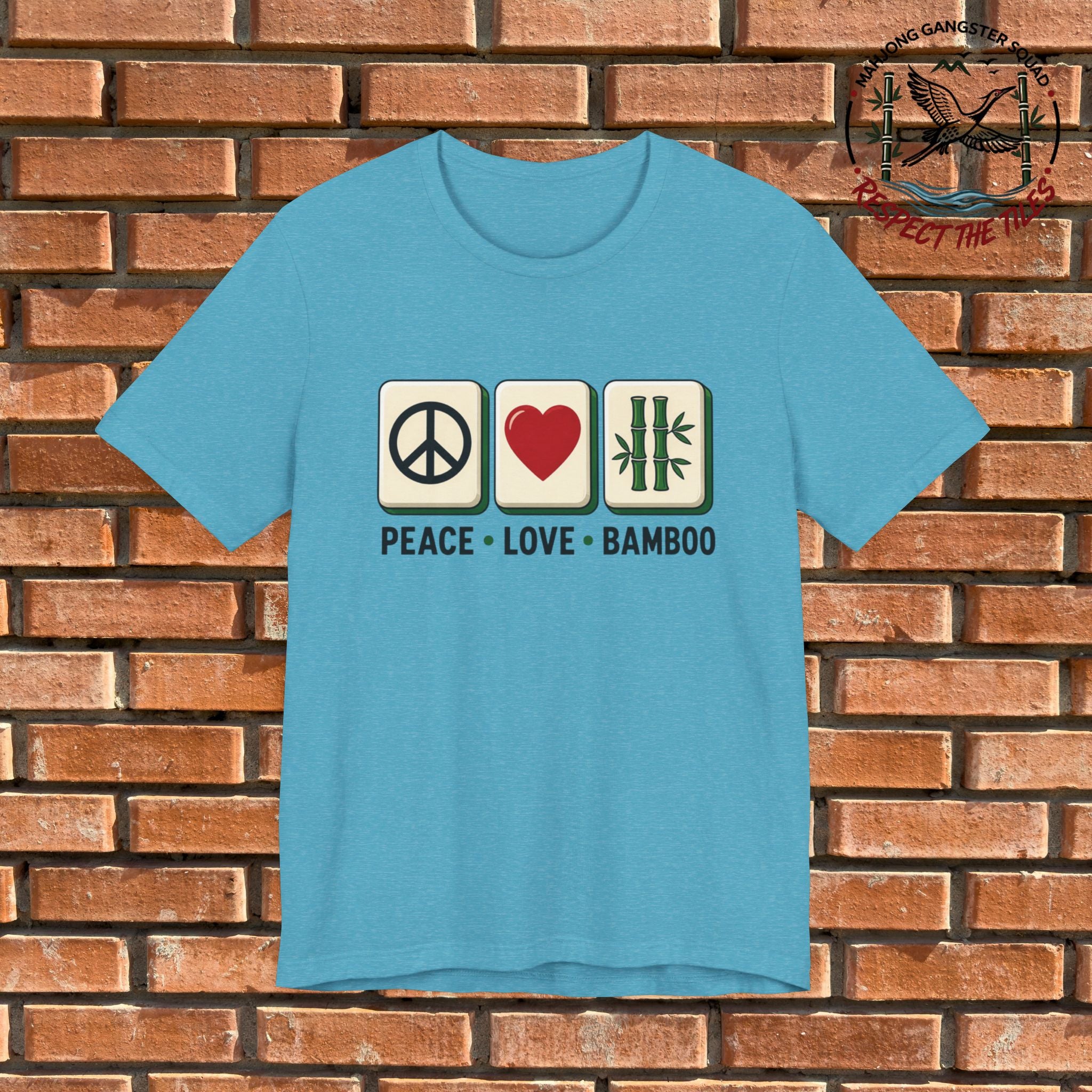 Mahjong Gangster Squad - "Peace • Love • Bamboo" Graphic Tee