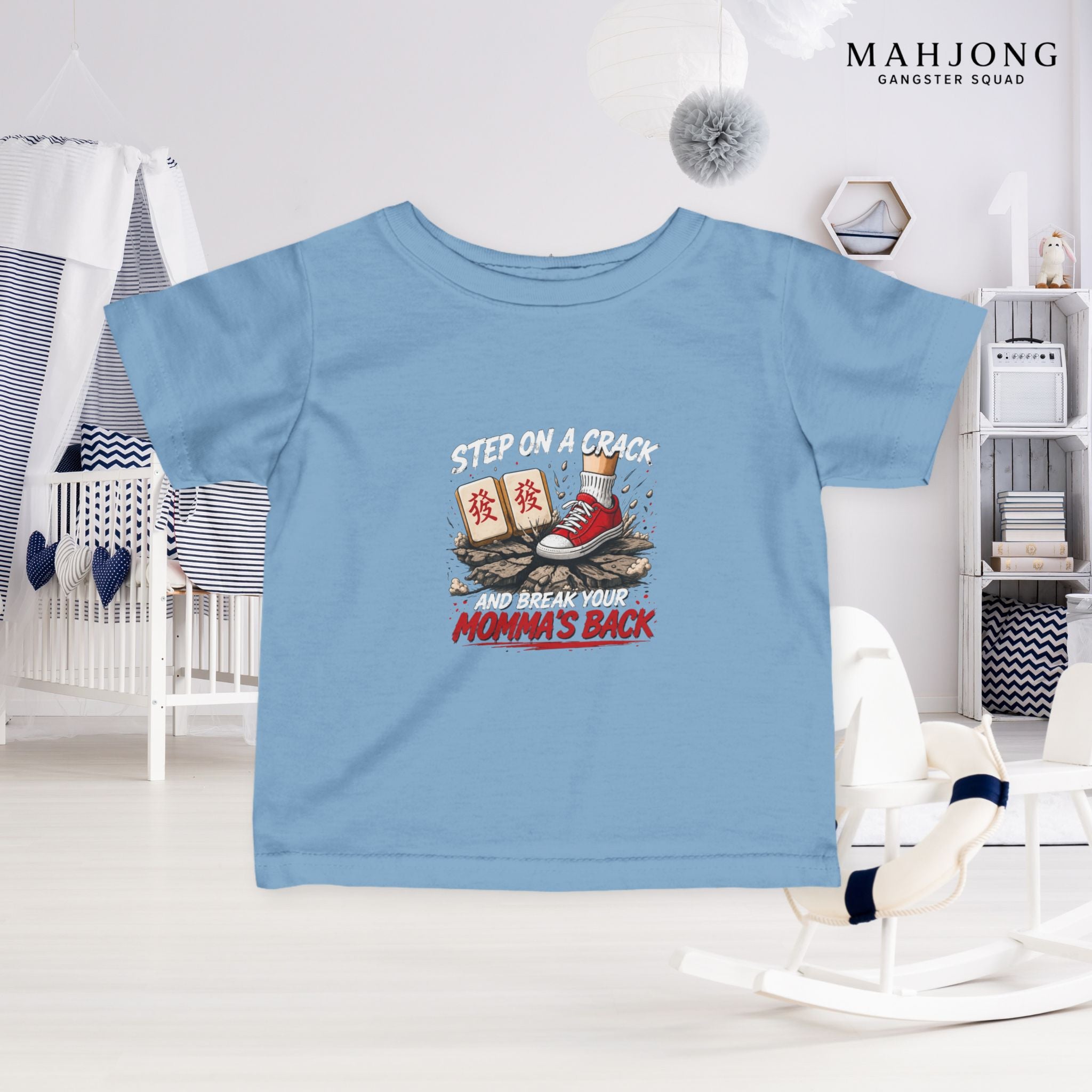 Mahjong Gangster Squad — ''Step on a Crack" Infant Tee
