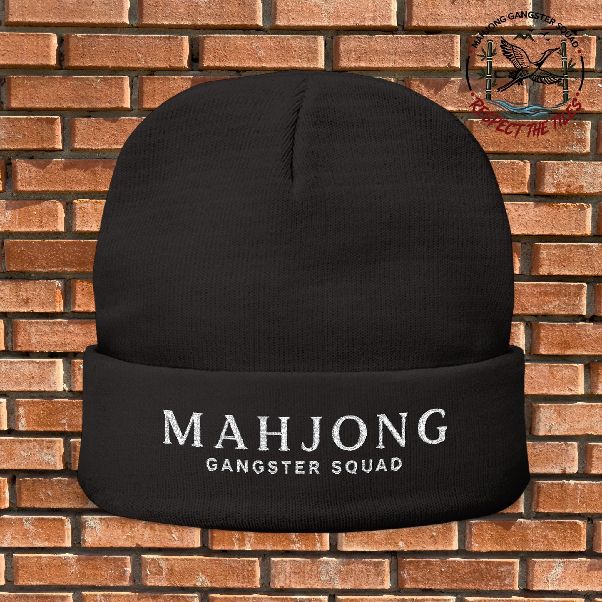 Mahjong Gangster Squad — "Elegant" Embroidered Beanie