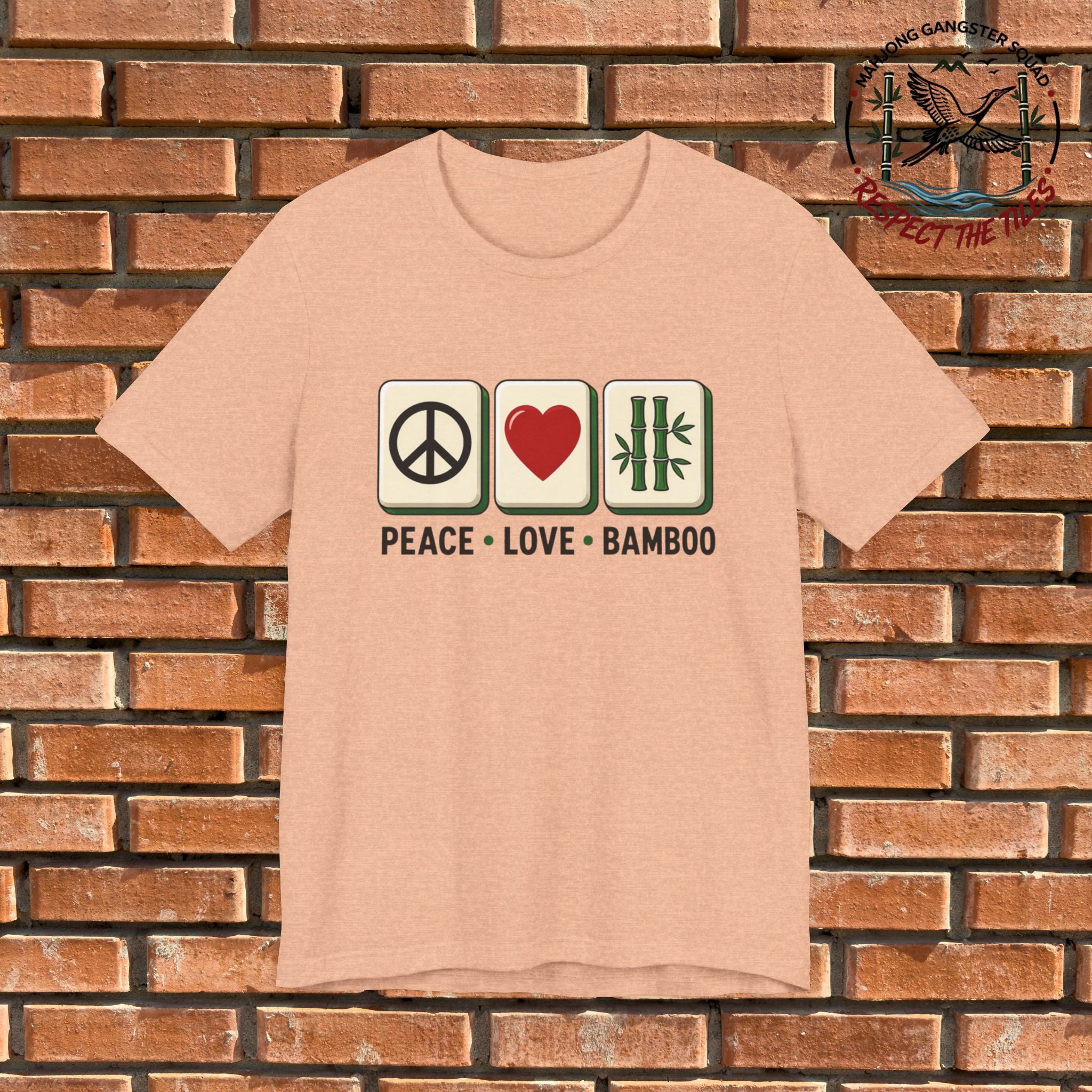 Mahjong Gangster Squad - "Peace • Love • Bamboo" Graphic Tee