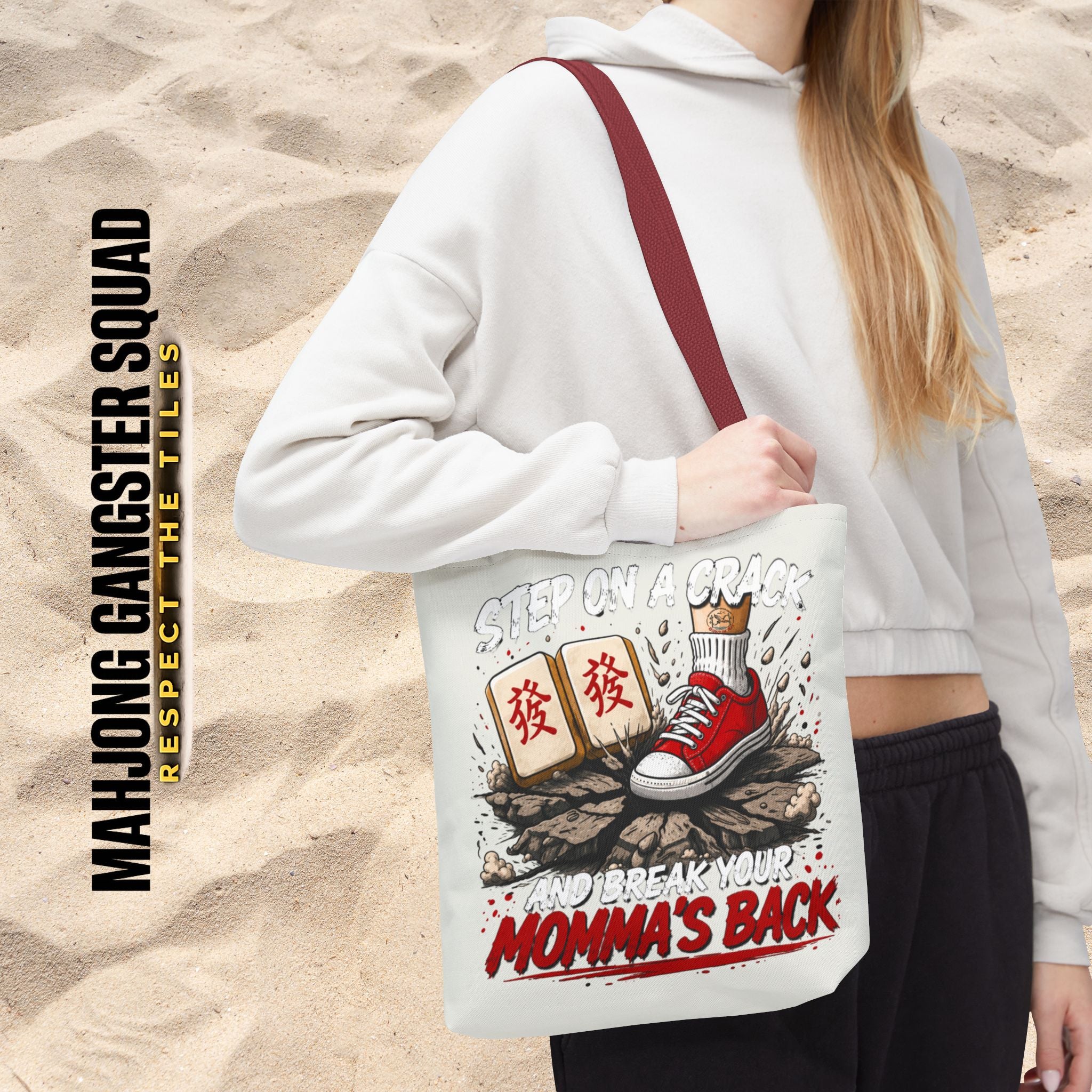MahJong Gangster Squad - "Step on a Crack" Tote Bag