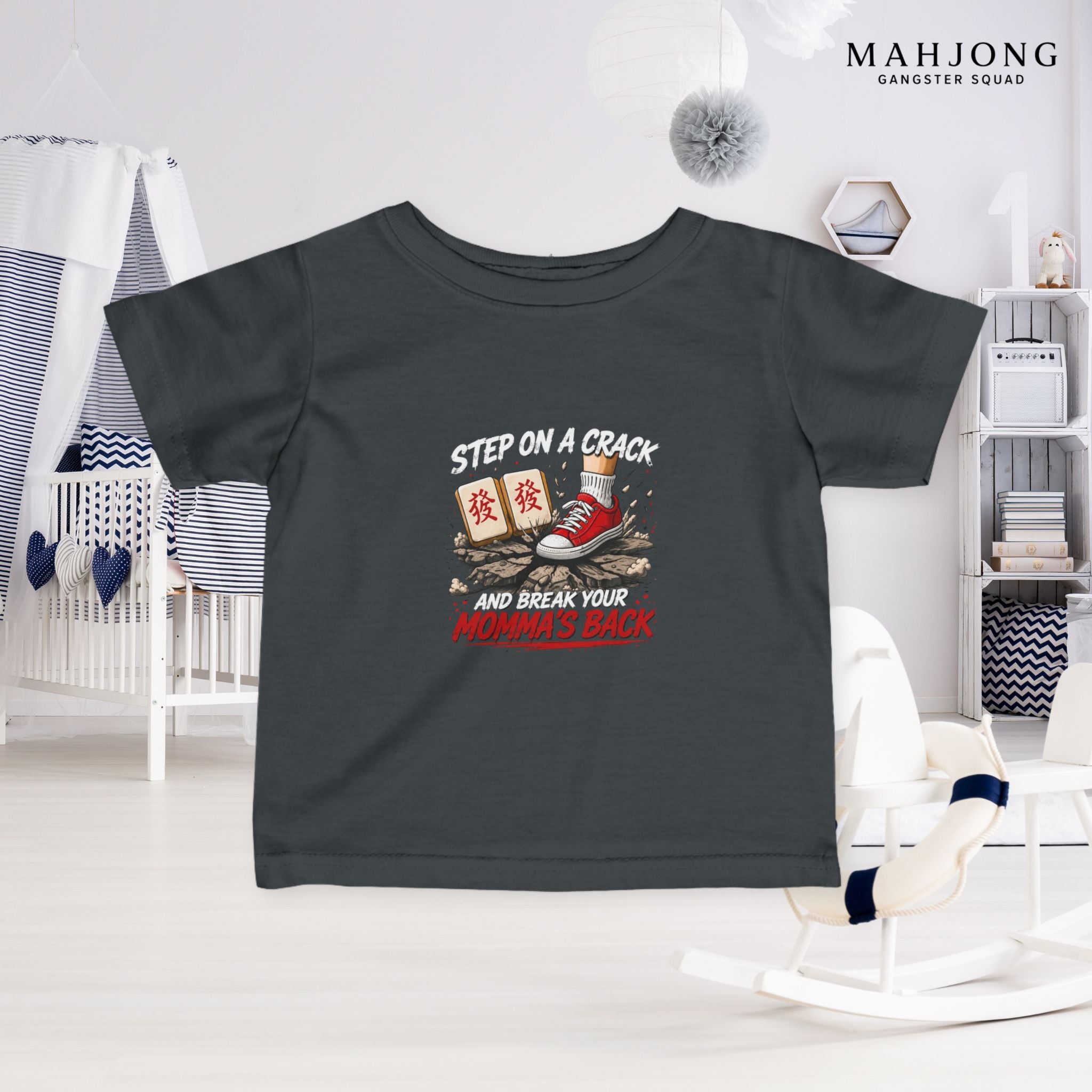 Mahjong Gangster Squad — ''Step on a Crack" Infant Tee