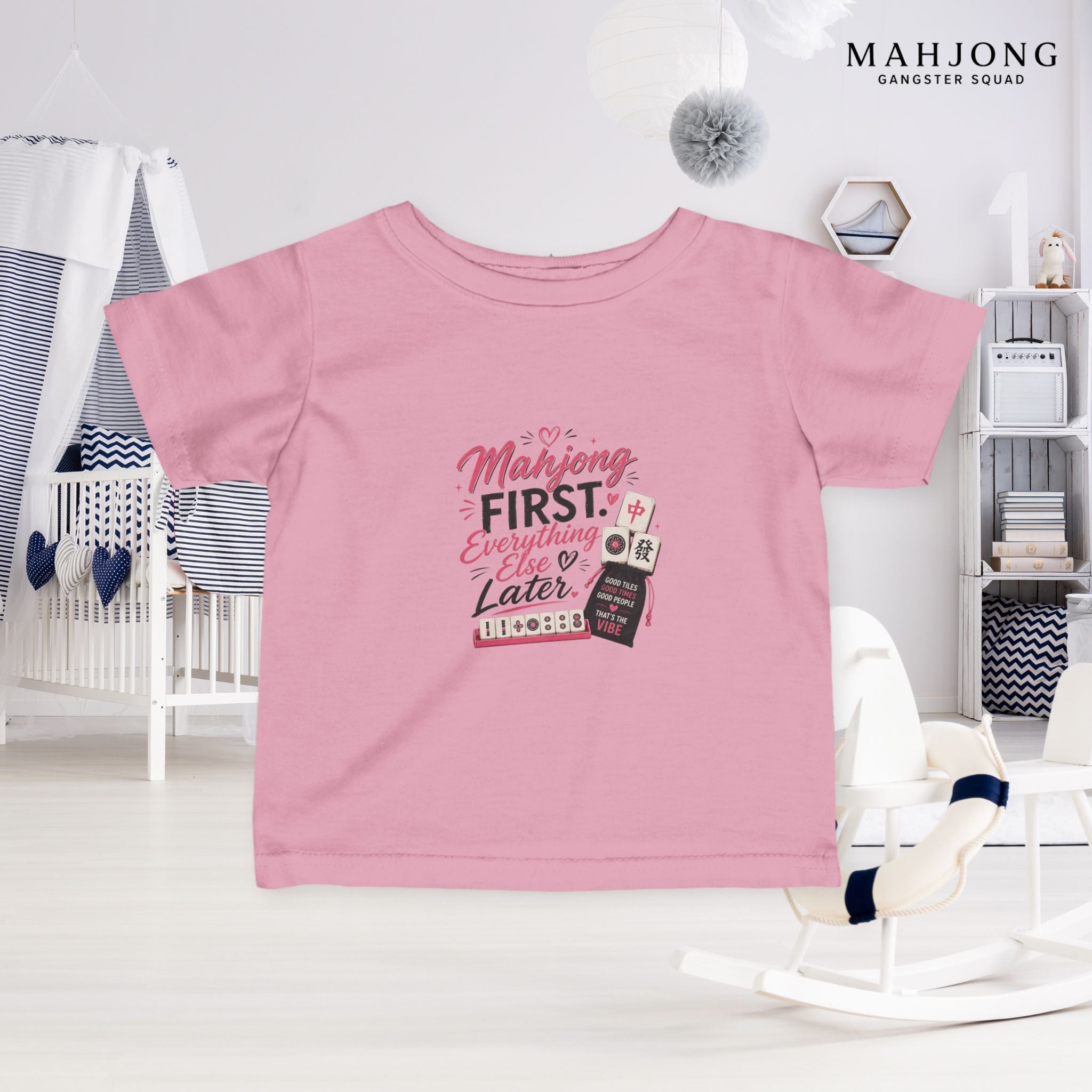 Mahjong Gangster Squad — ''Mahjong First" Infant Tee