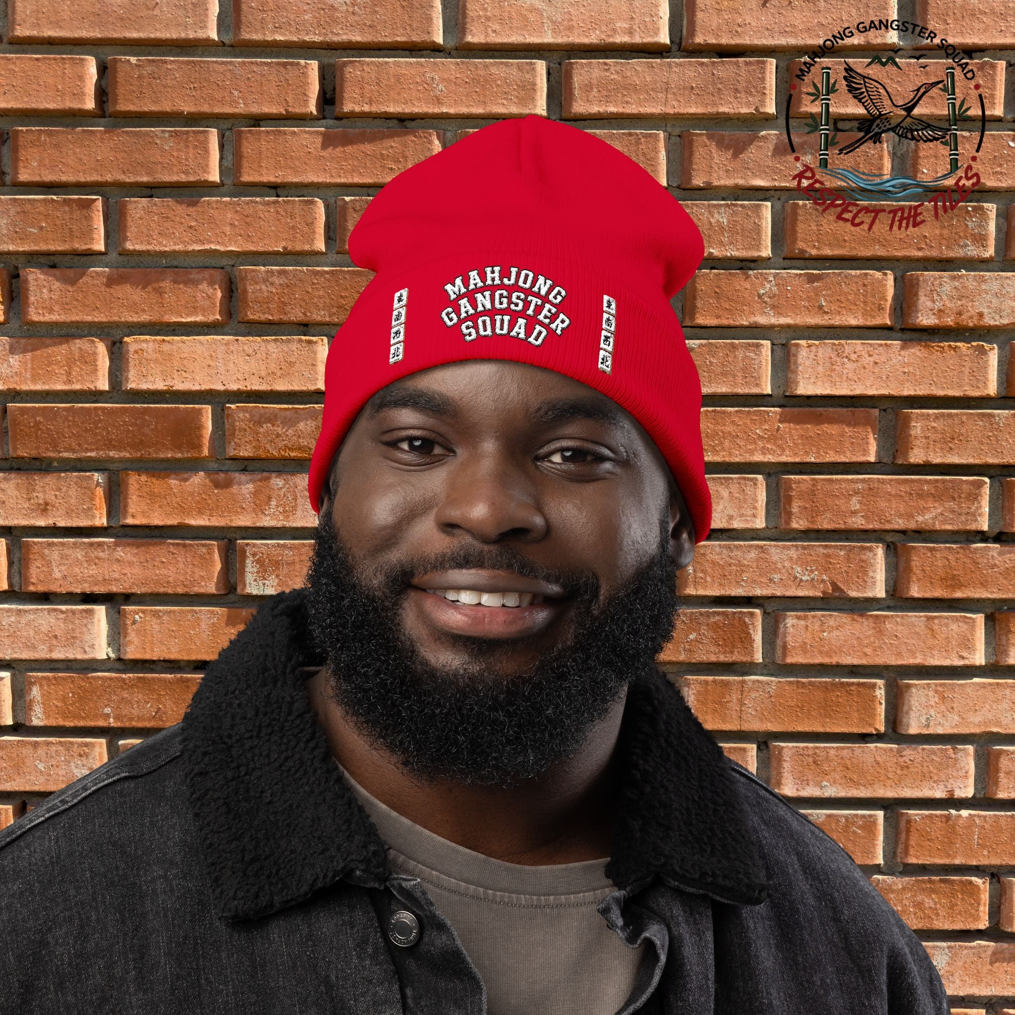 Mahjong Gangster Squad — "MGS w/Winds" Embroidered Beanie