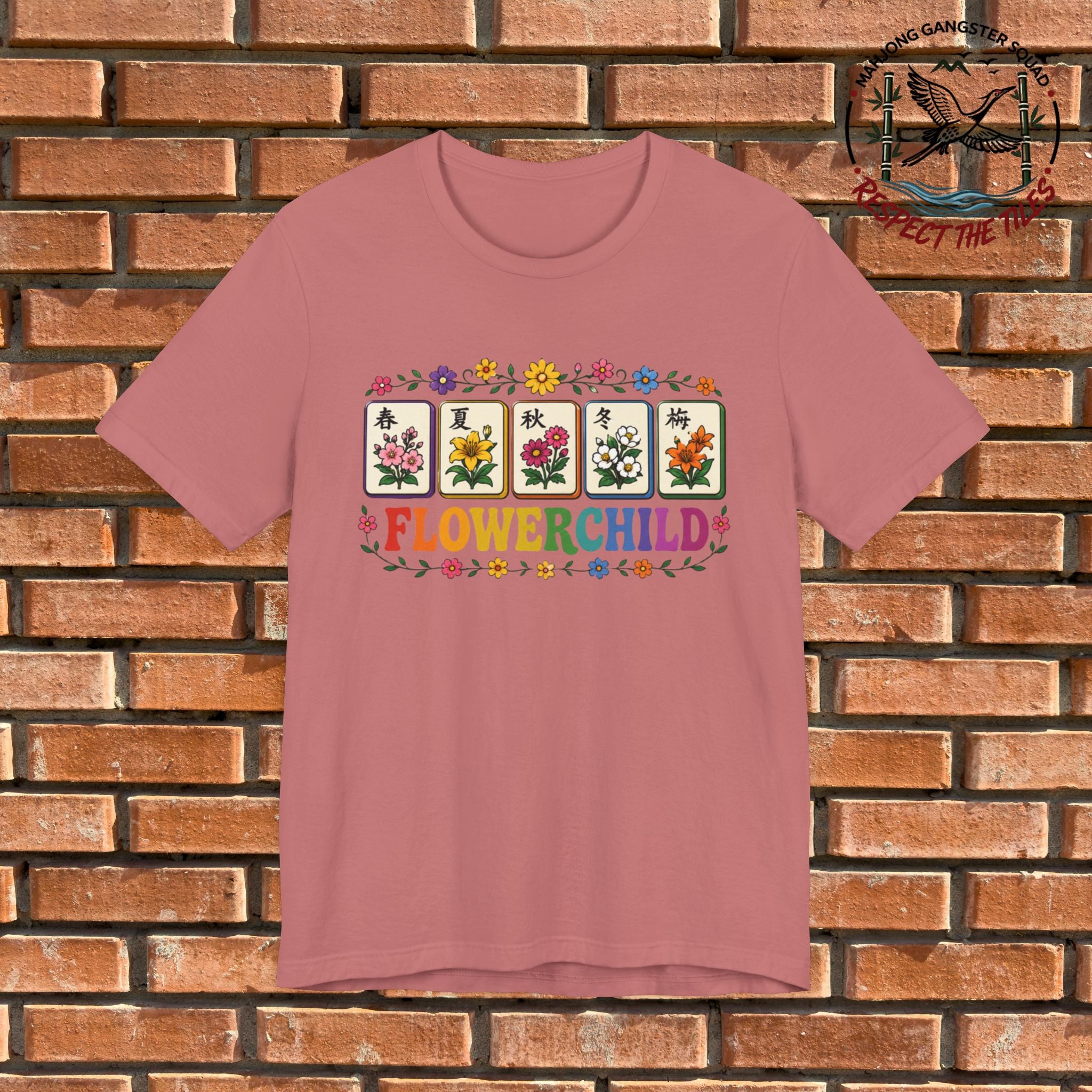 Mahjong Gangster Squad - "Flower Child" Graphic Tee