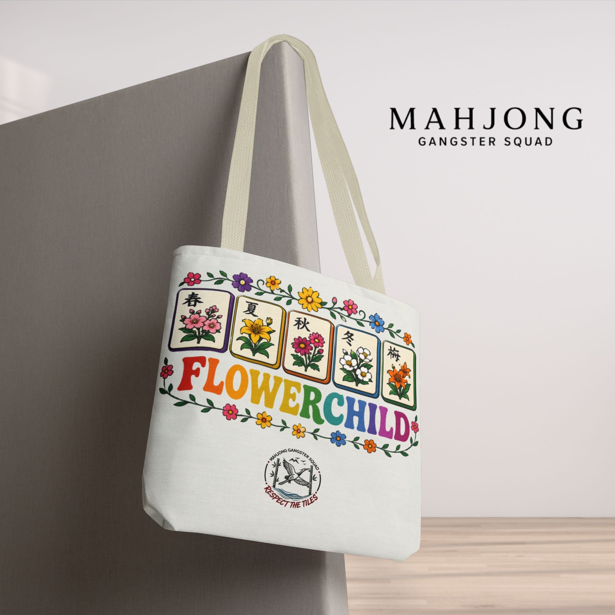 MahJong Gangster Squad - "Flower Child" Tote Bag