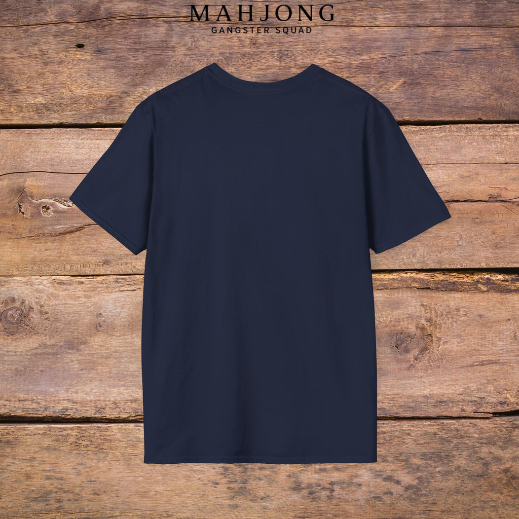 Mahjong Gangster Squad T-Shirt — "Respect the Tiles: Crane" Casual Tee