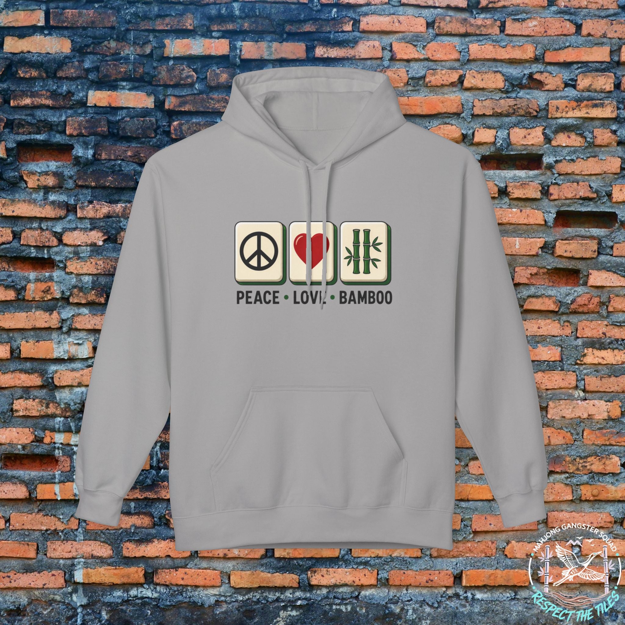 Mahjong Gangster Squad — "Peace Love Bamboo" Hoodie