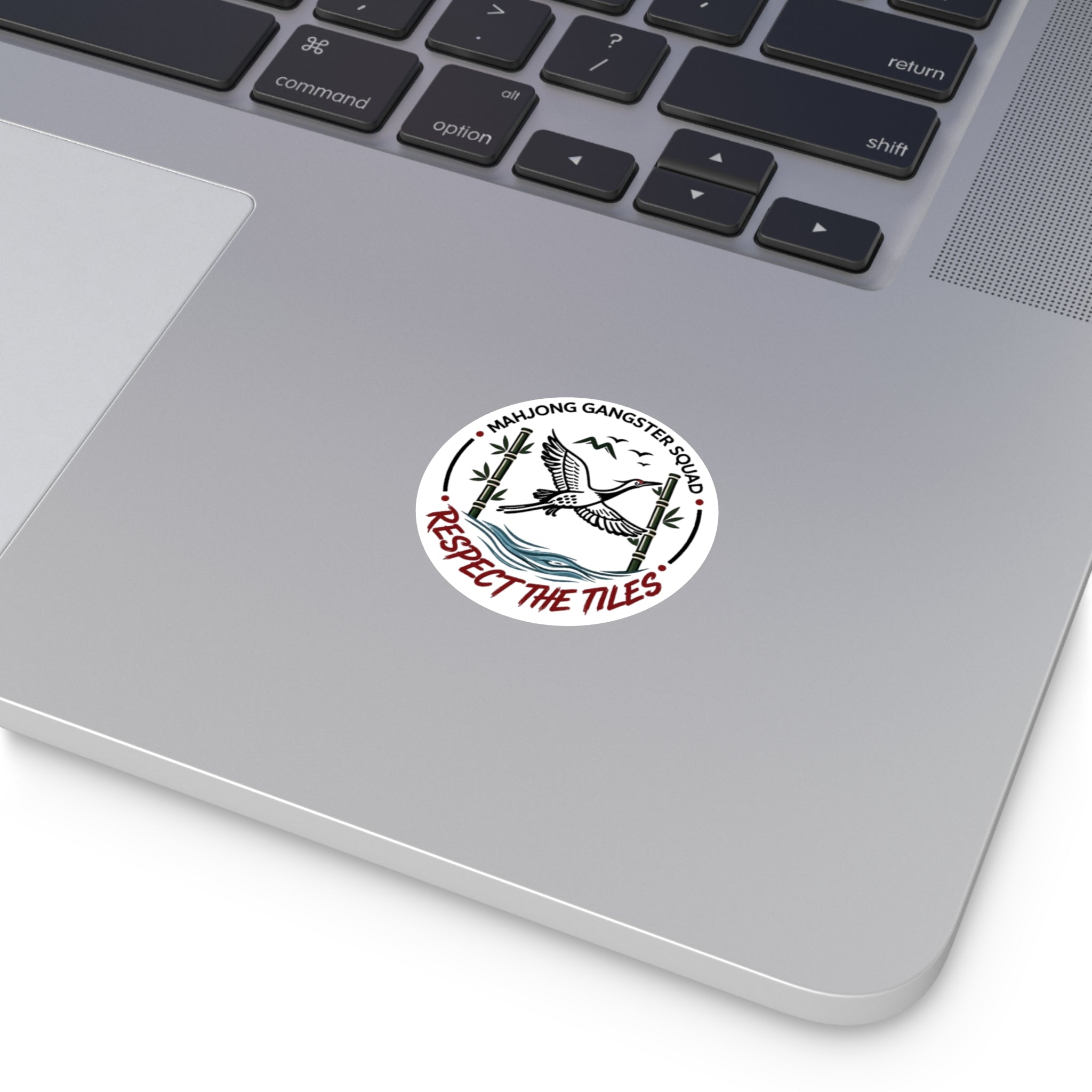 Mahjong Gangster Squad "Respect the Tiles” Round Vinyl Sticker