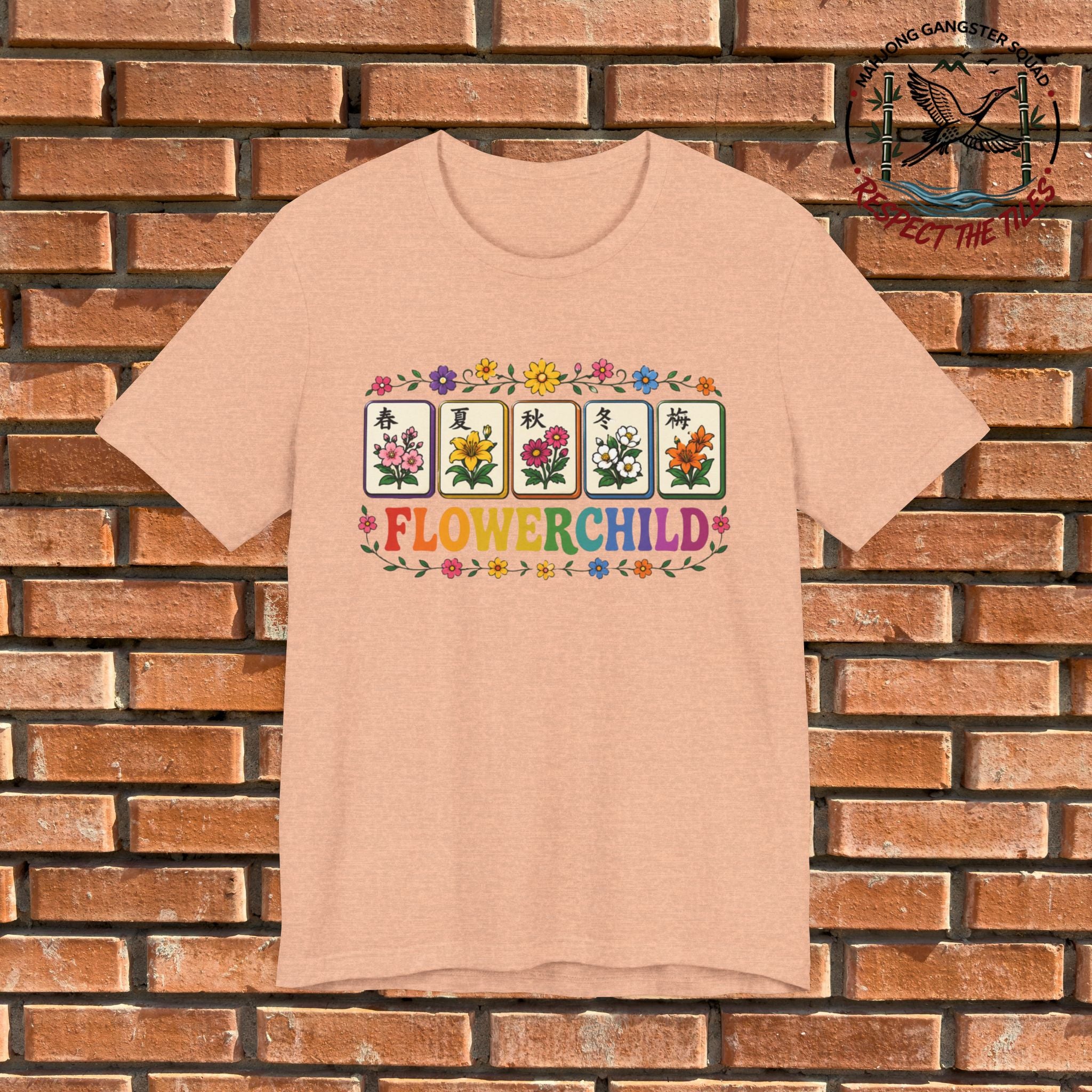 Mahjong Gangster Squad - "Flower Child" Graphic Tee