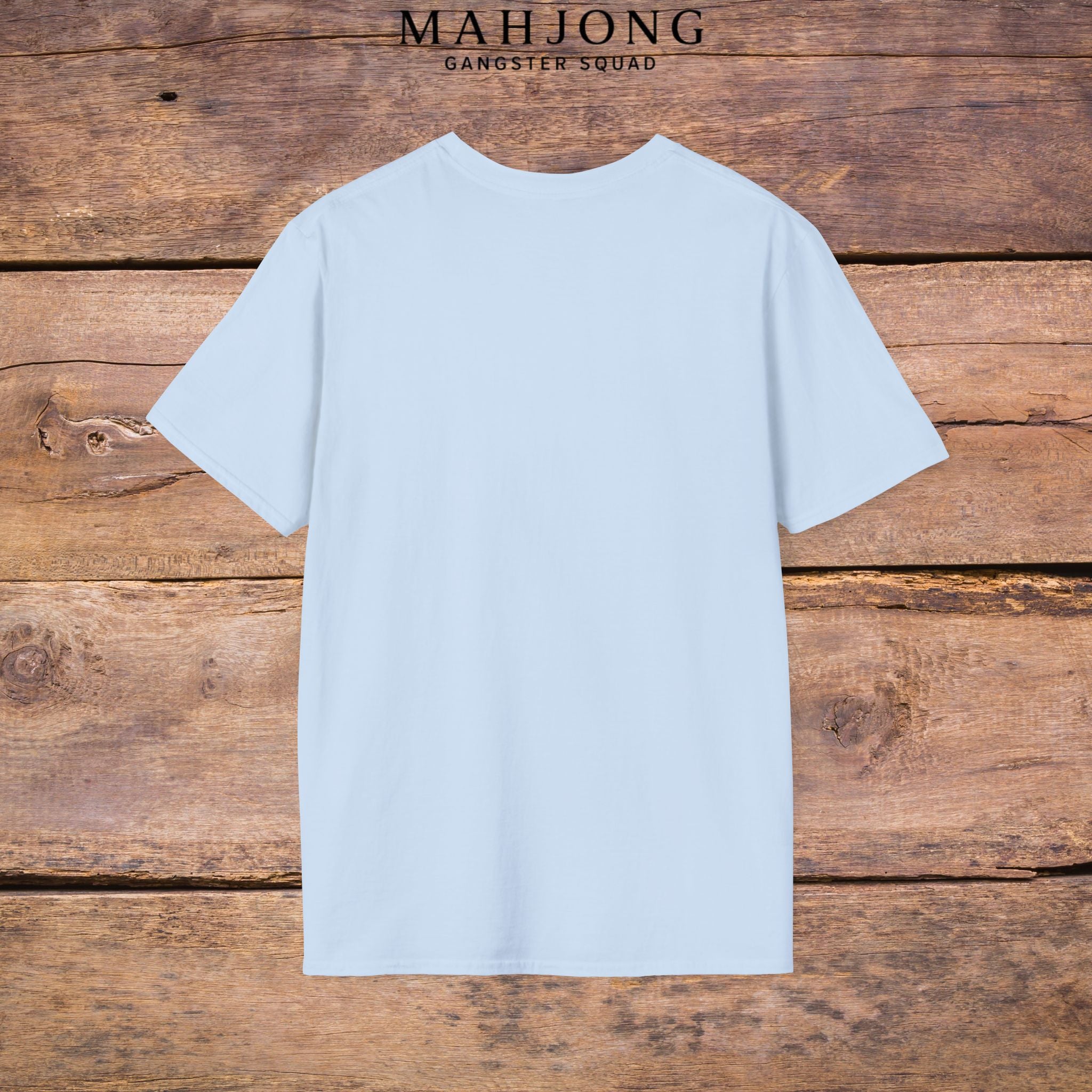 Mahjong Gangster Squad T-Shirt — "Respect the Tiles: Crane" Casual Tee