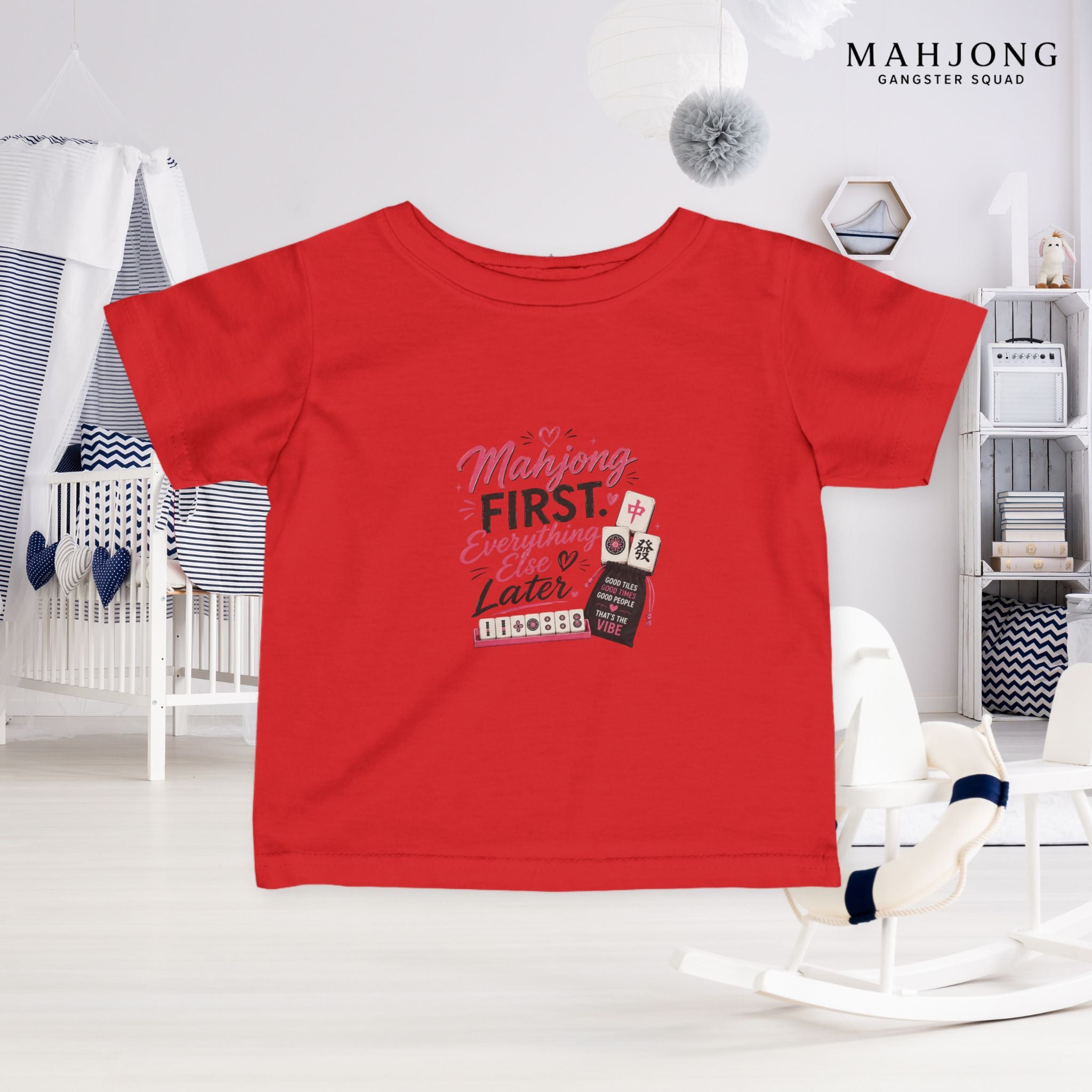 Mahjong Gangster Squad — ''Mahjong First" Infant Tee