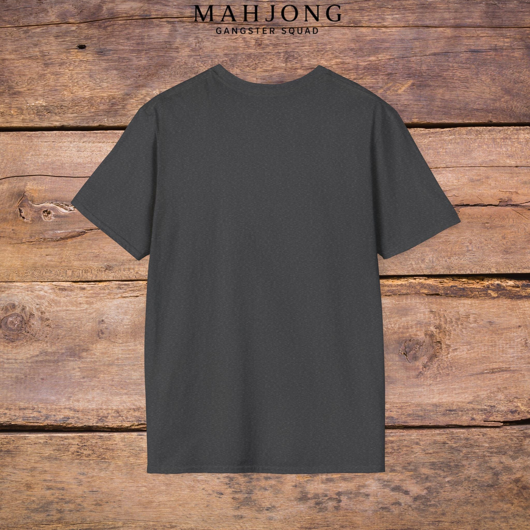 Mahjong Gangster Squad T-Shirt — "Respect the Tiles: Crane" Casual Tee