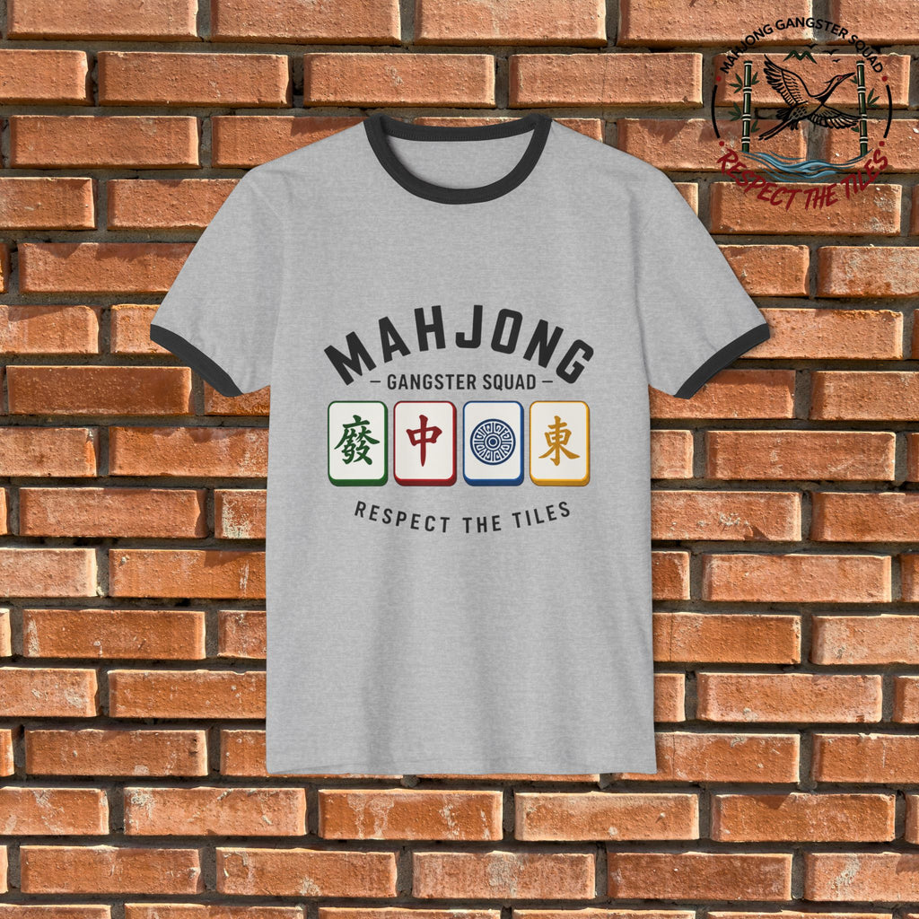 Mahjong Gangster Squad - "Respect the Tiles: Tiles" Graphic Ring Tee
