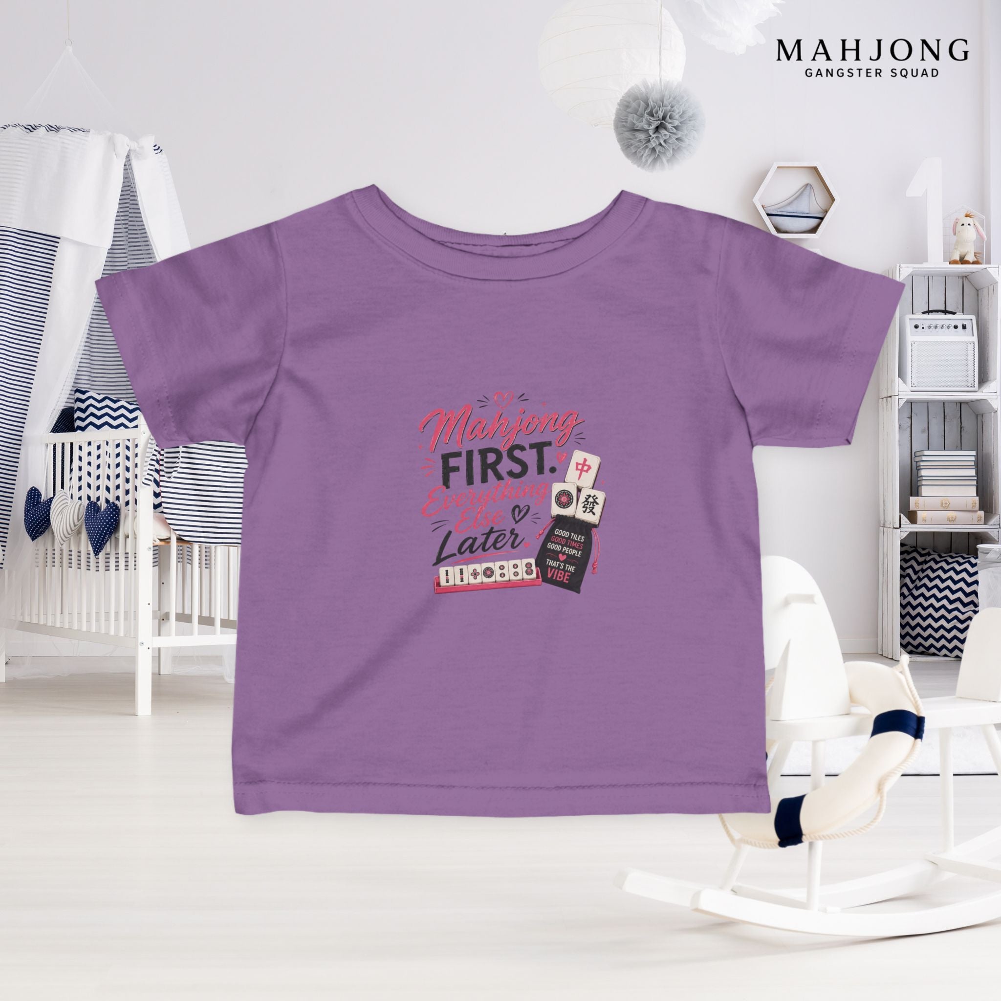 Mahjong Gangster Squad — ''Mahjong First" Infant Tee
