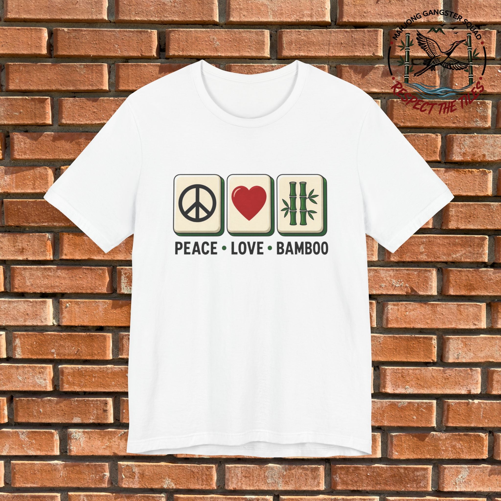 Mahjong Gangster Squad - "Peace • Love • Bamboo" Graphic Tee