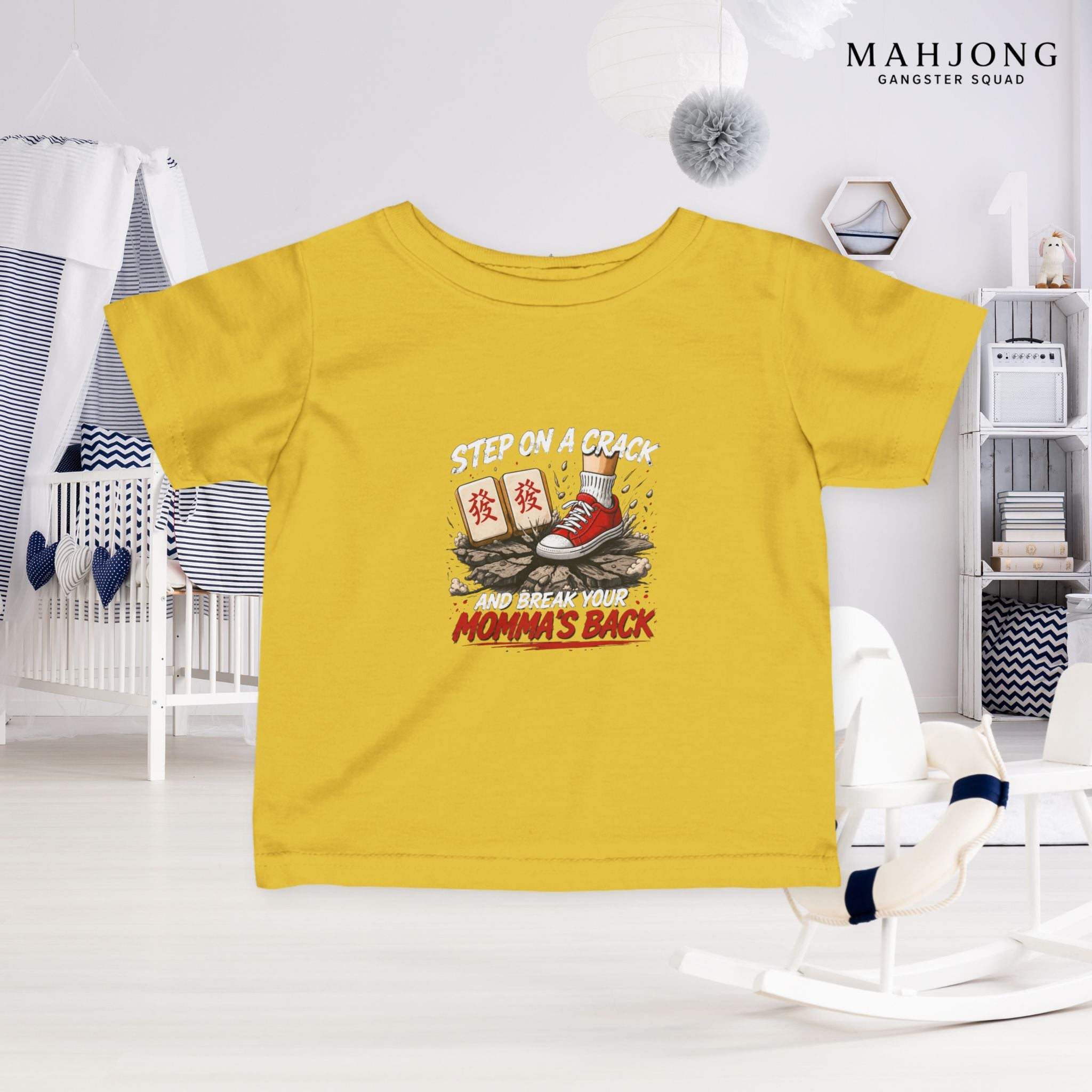 Mahjong Gangster Squad — ''Step on a Crack" Infant Tee