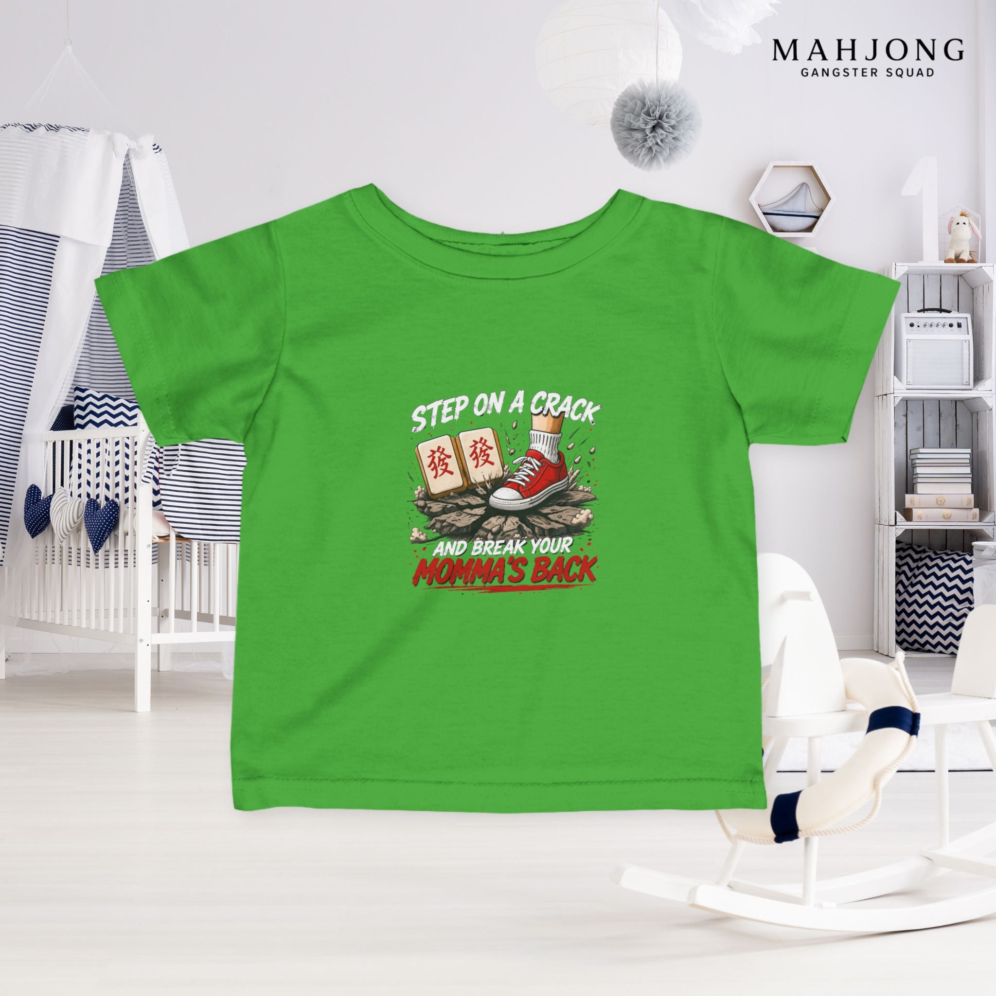 Mahjong Gangster Squad — ''Step on a Crack" Infant Tee