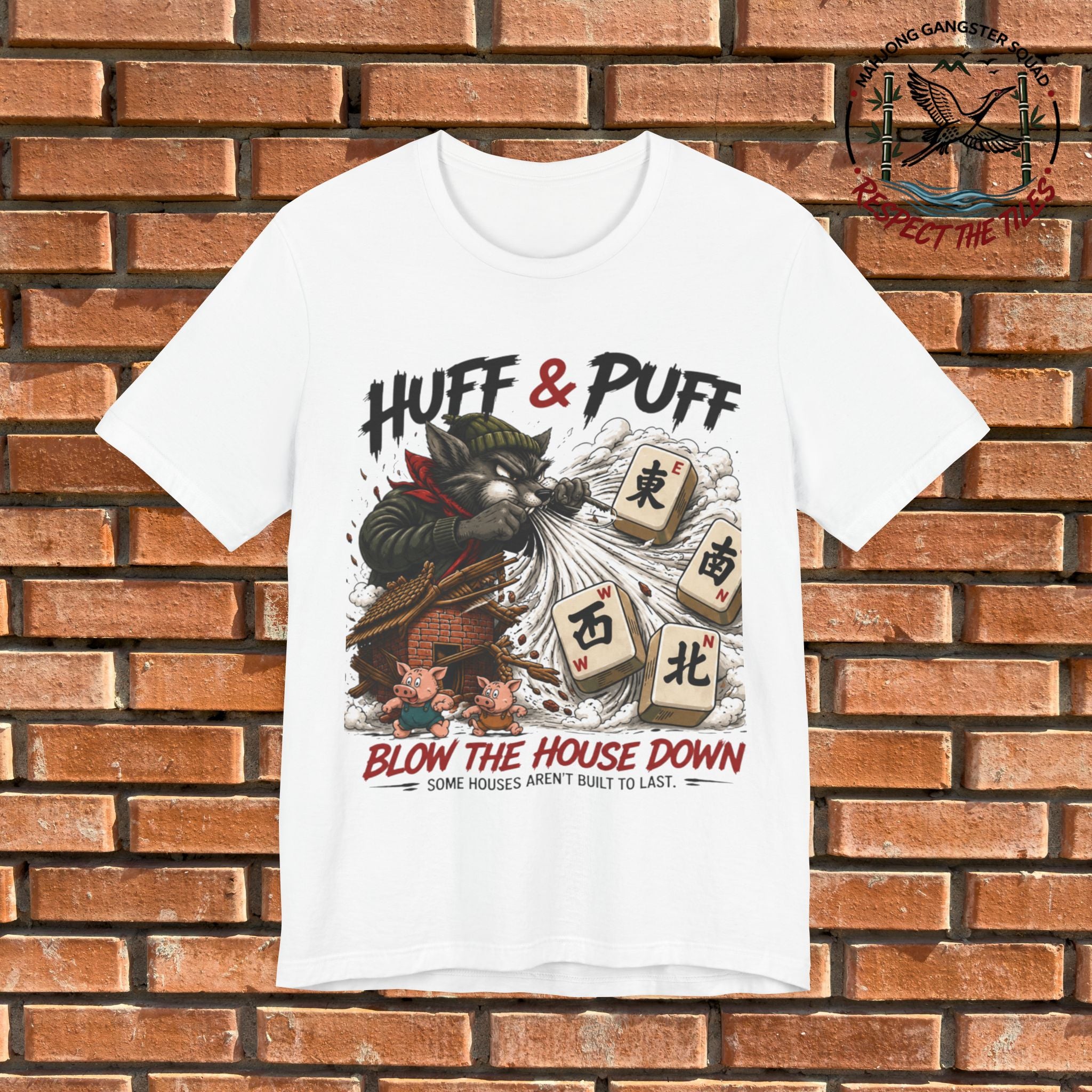 Mahjong Gangster Squad - "Blow the House Down" Graphic Tee