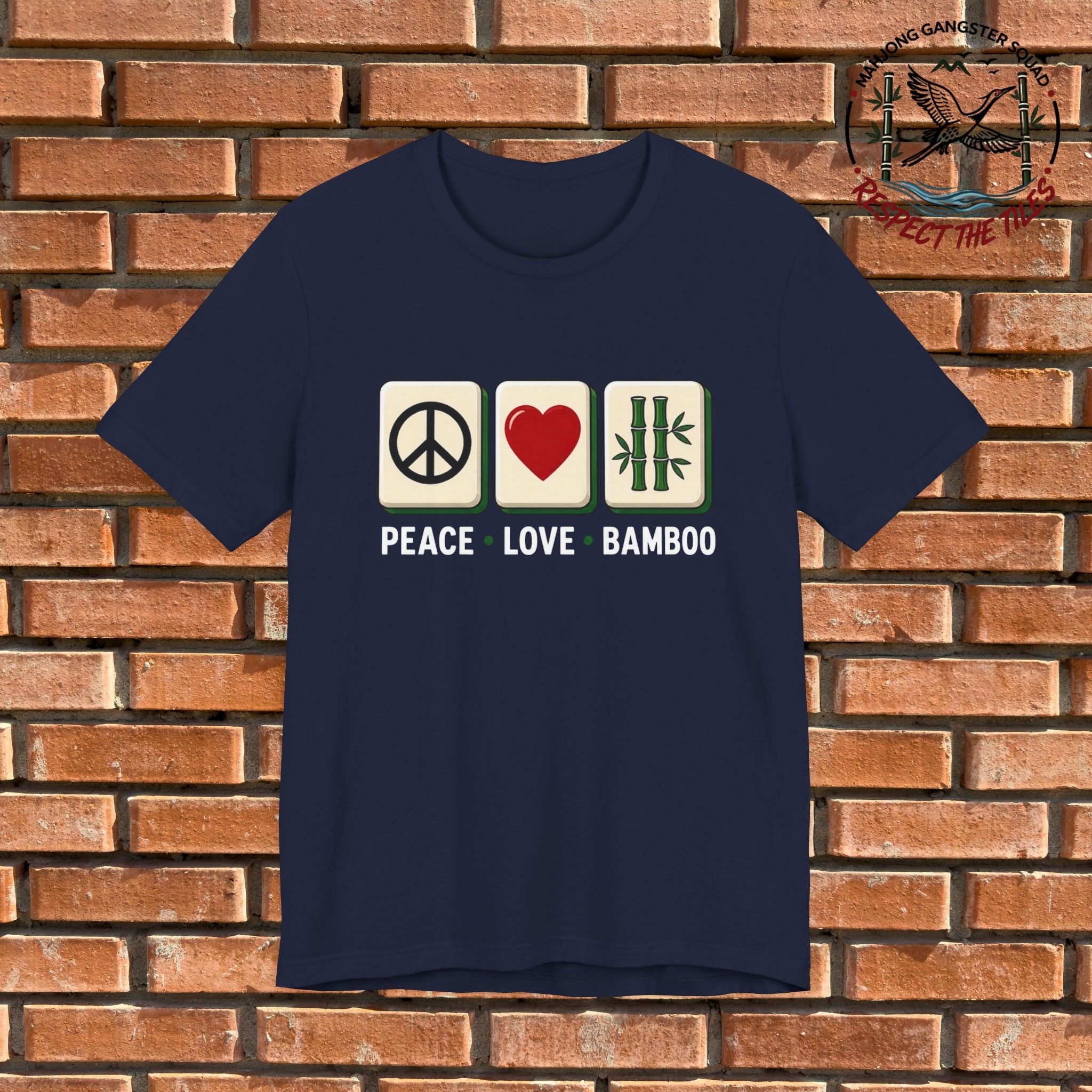 Mahjong Gangster Squad - "Peace • Love • Bamboo" Graphic Tee