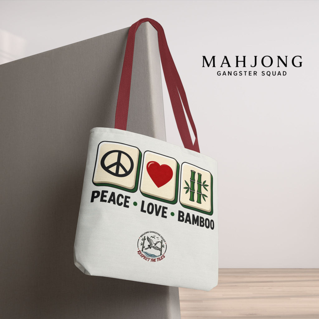 MahJong Gangster Squad - "Peace Love Bamboo" Tote Bag