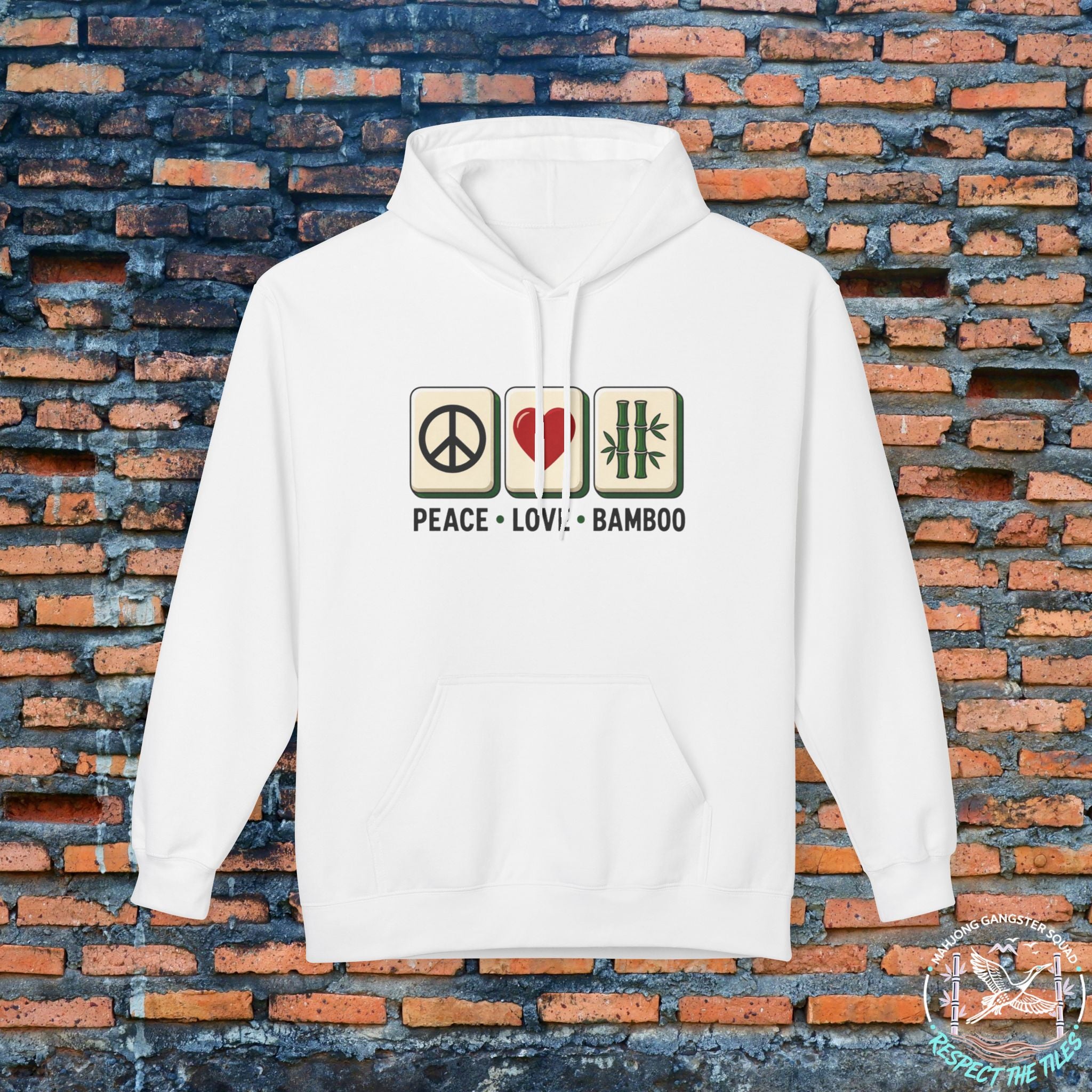 Mahjong Gangster Squad — "Peace Love Bamboo" Hoodie
