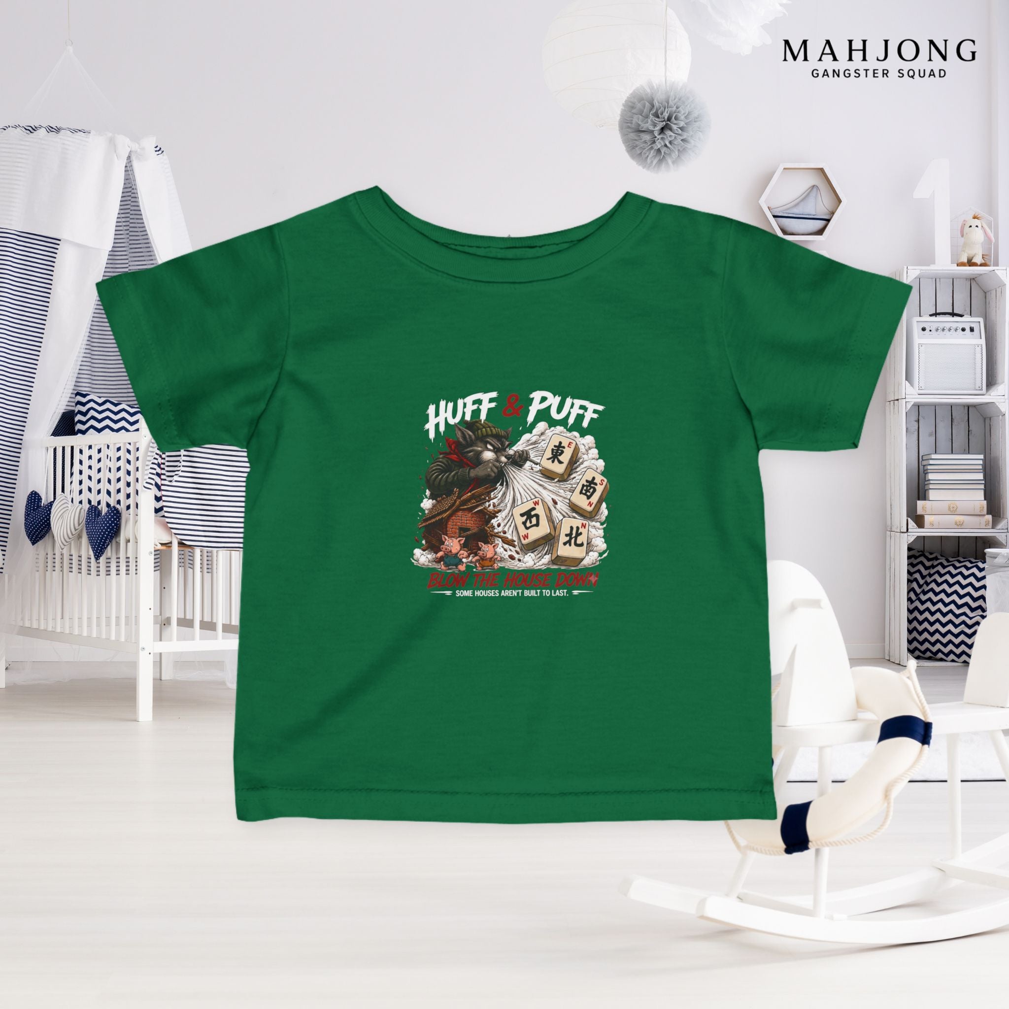 Mahjong Gangster Squad — ''Blow the House Down" Infant Tee