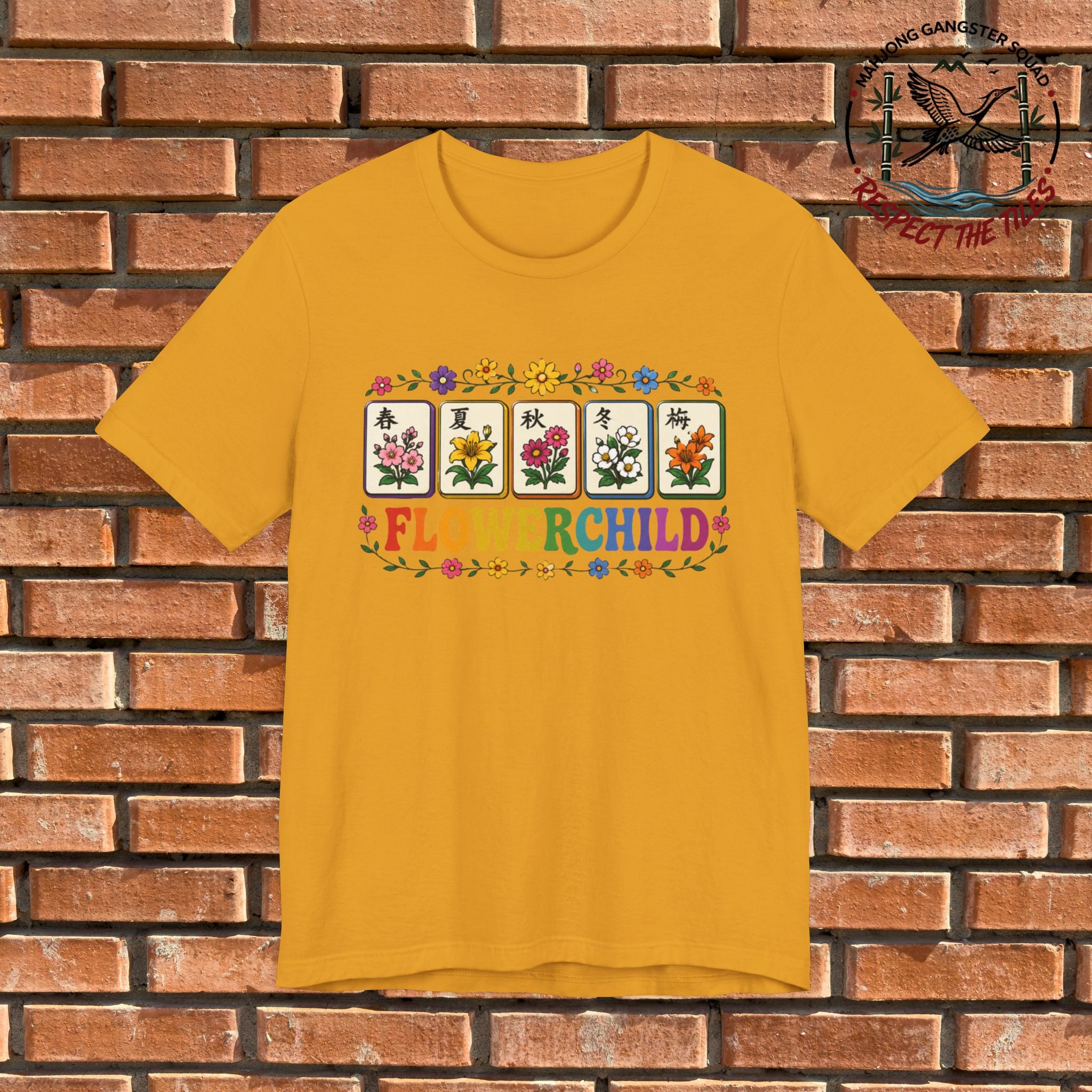 Mahjong Gangster Squad - "Flower Child" Graphic Tee