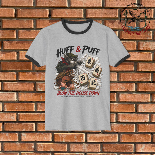Mahjong Gangster Squad - "Blow the House Down" Graphic Ring Tee