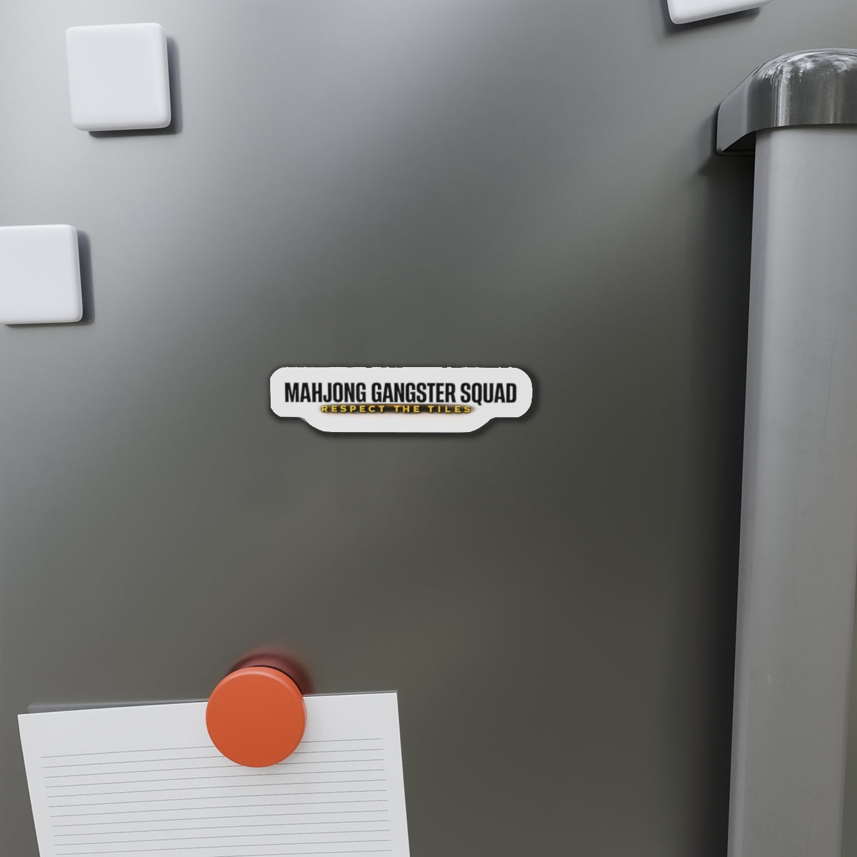 Mahjong Gangster Squad— "Respect the Tiles: Urban"  Die-Cut Magnet