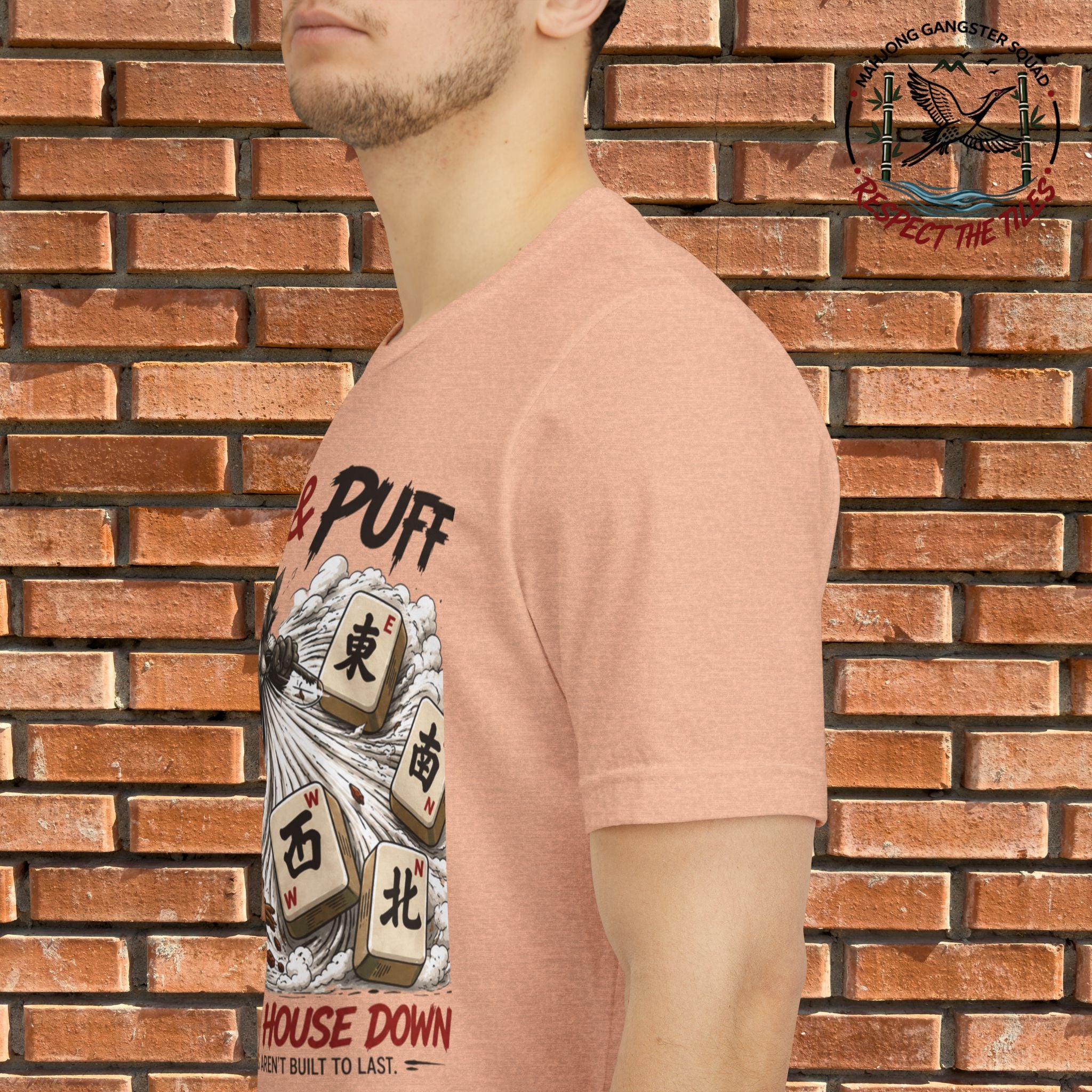 Mahjong Gangster Squad - "Blow the House Down" Graphic Tee