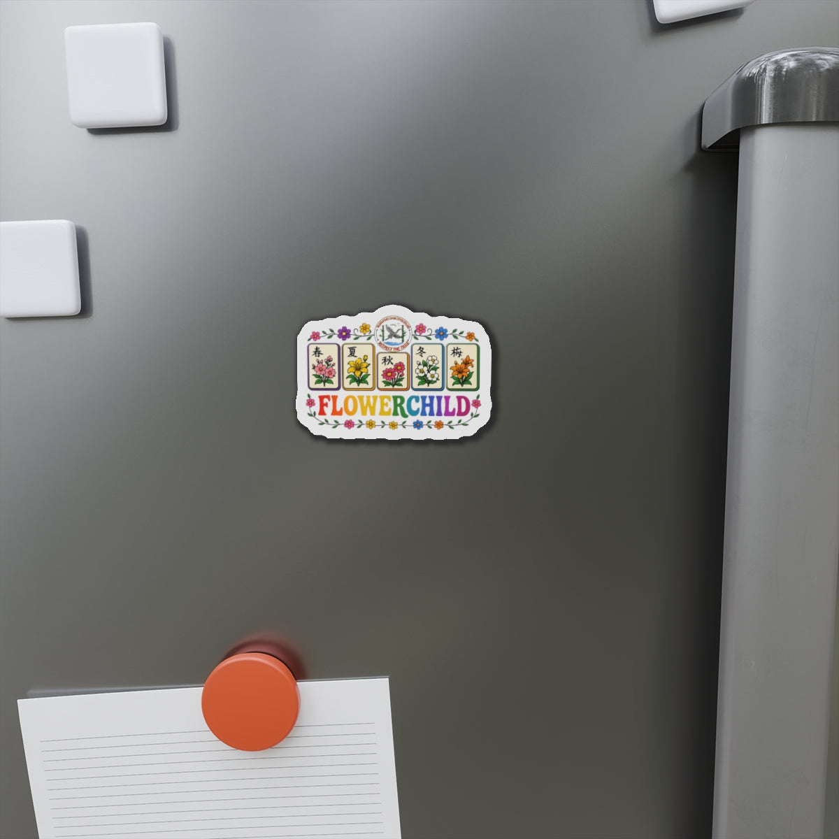 Mahjong Gangster Squad— "Flower Child"  Die-Cut Magnet