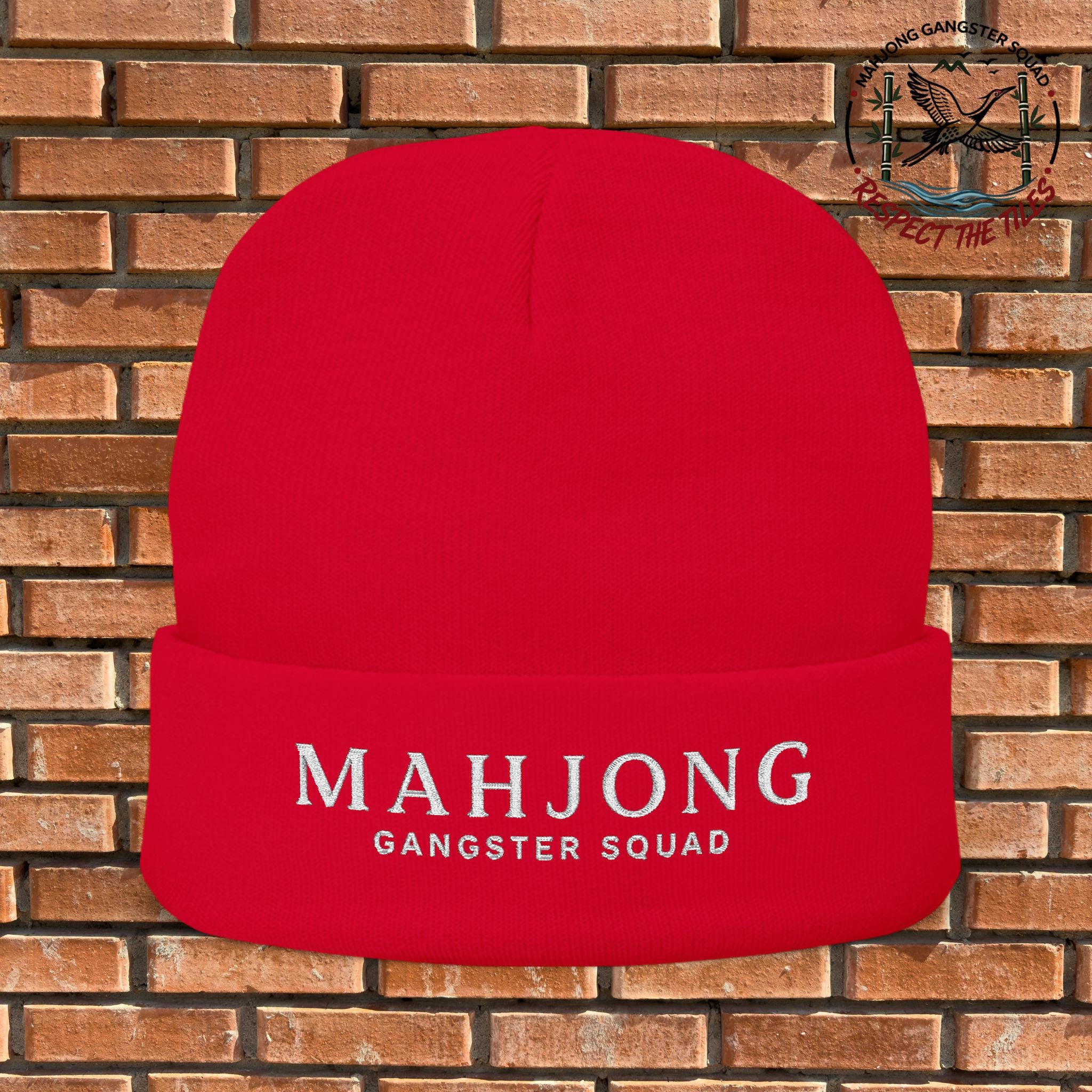 Mahjong Gangster Squad — "Elegant" Embroidered Beanie