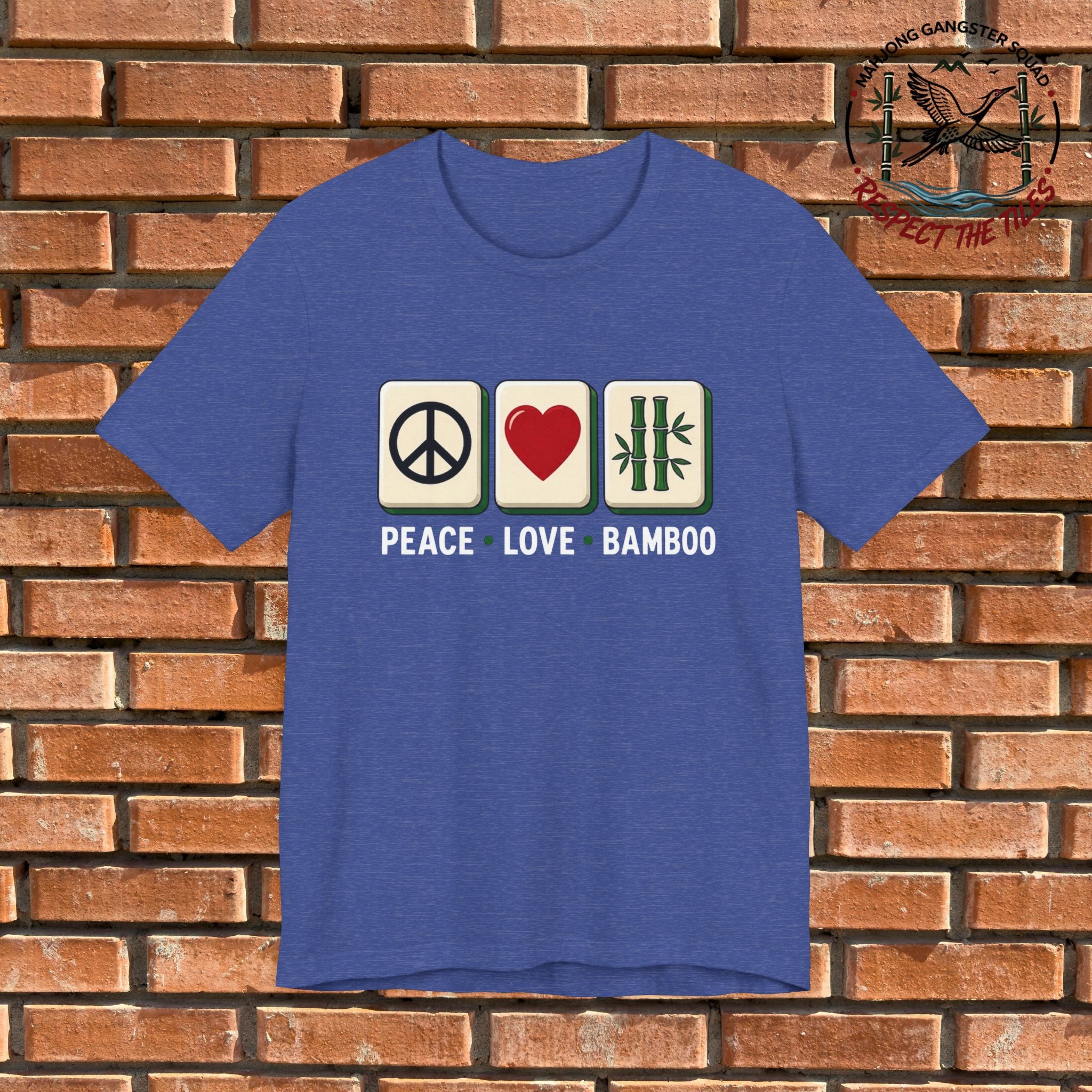 Mahjong Gangster Squad - "Peace • Love • Bamboo" Graphic Tee