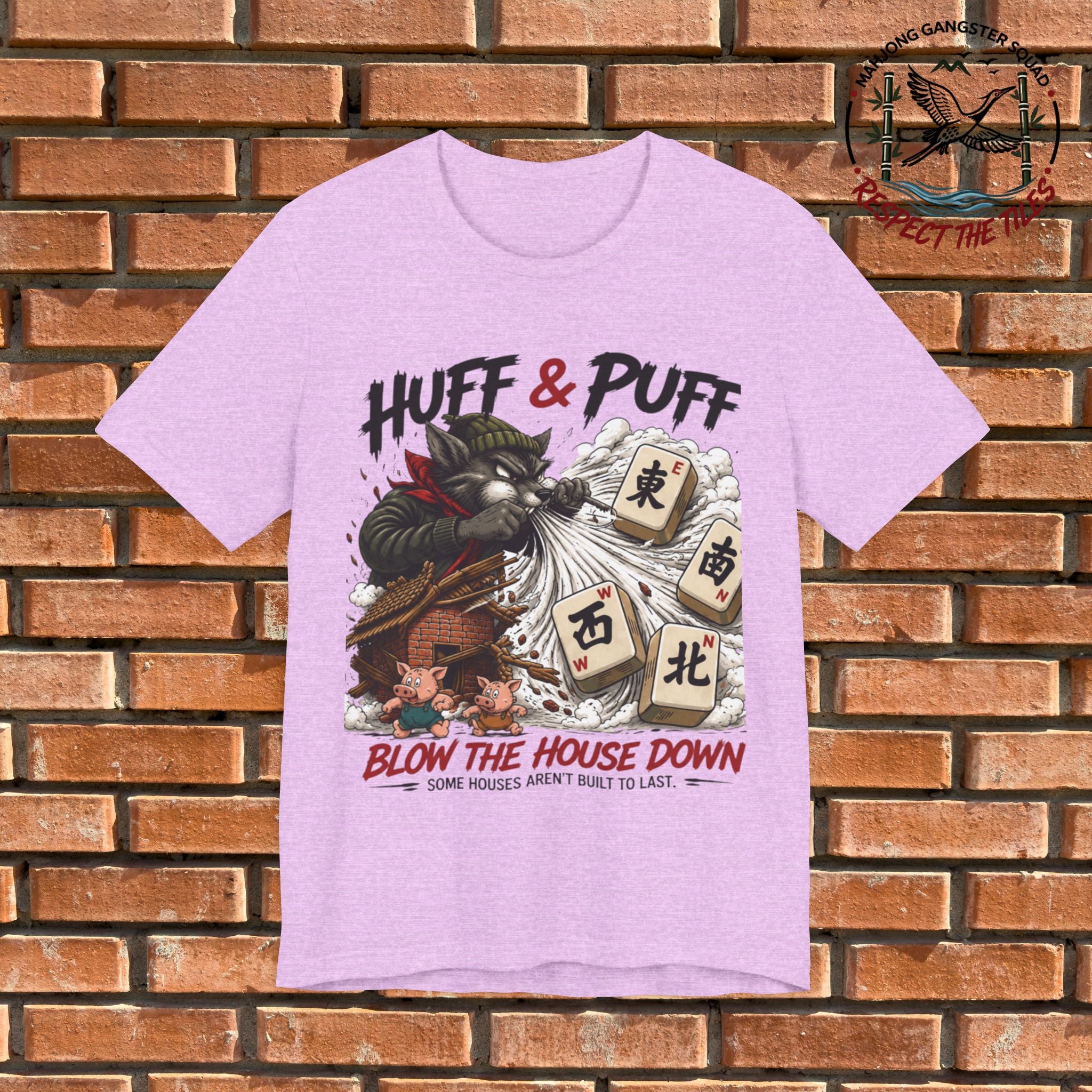 Mahjong Gangster Squad - "Blow the House Down" Graphic Tee