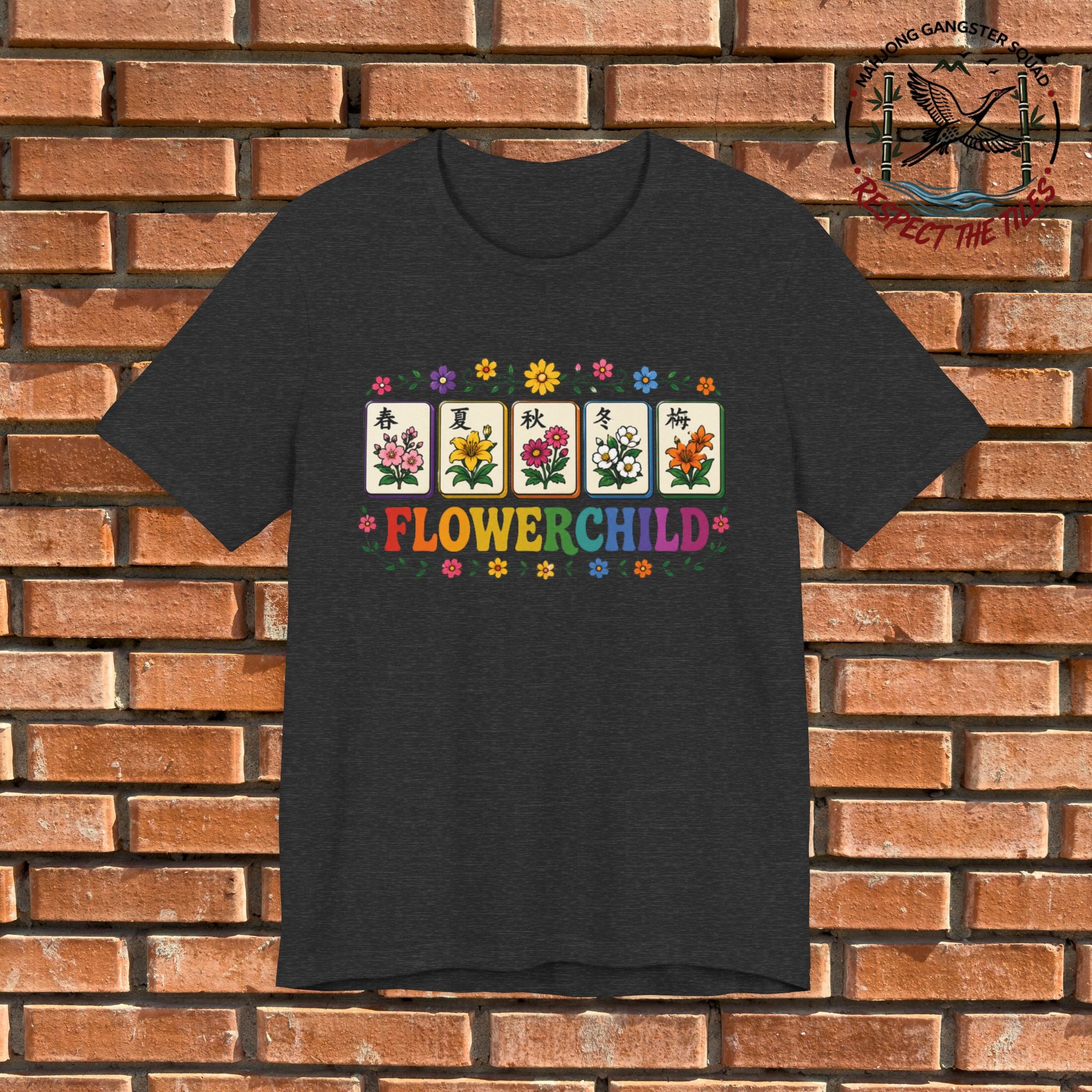 Mahjong Gangster Squad - "Flower Child" Graphic Tee