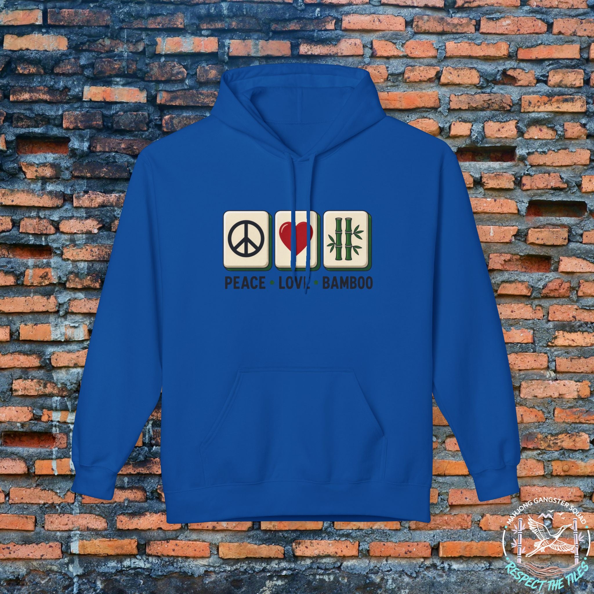 Mahjong Gangster Squad — "Peace Love Bamboo" Hoodie