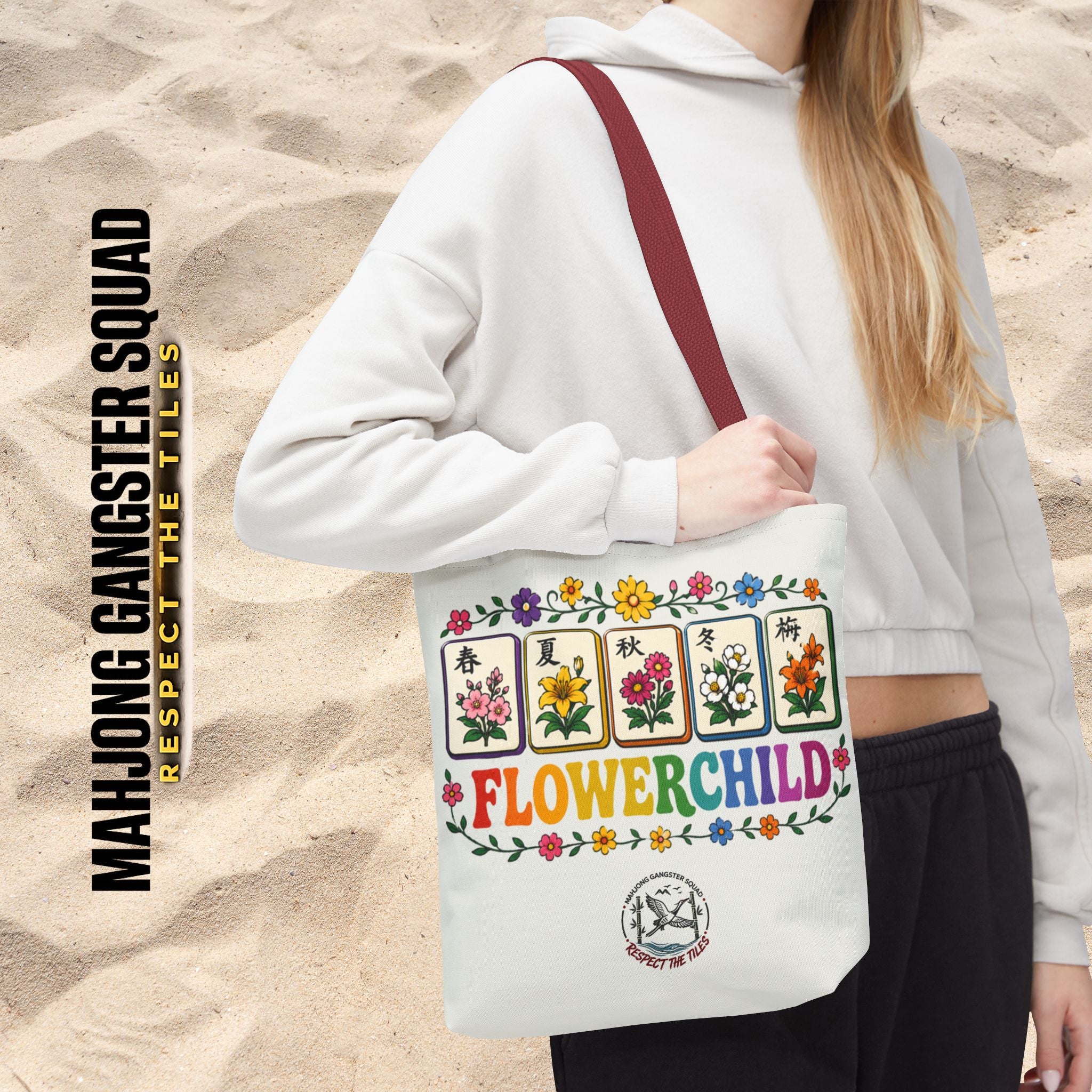 MahJong Gangster Squad - "Flower Child" Tote Bag