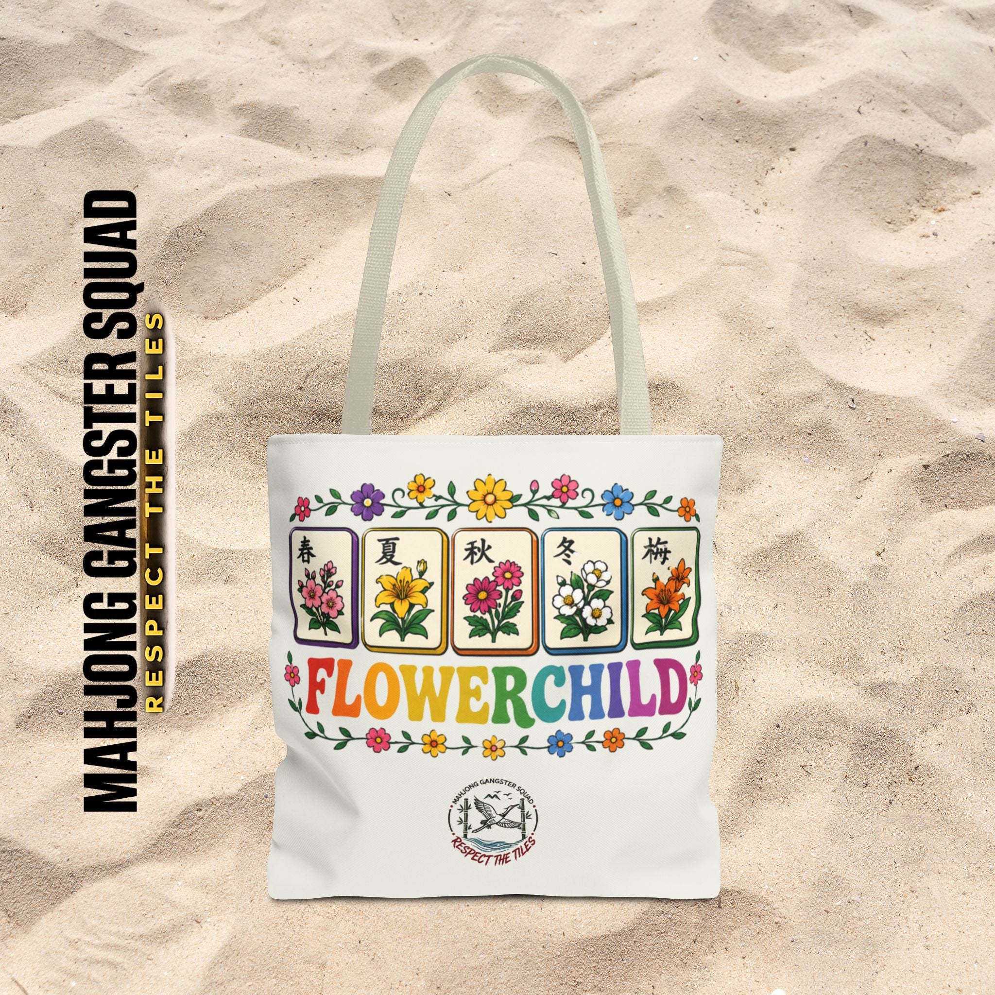 MahJong Gangster Squad - "Flower Child" Tote Bag