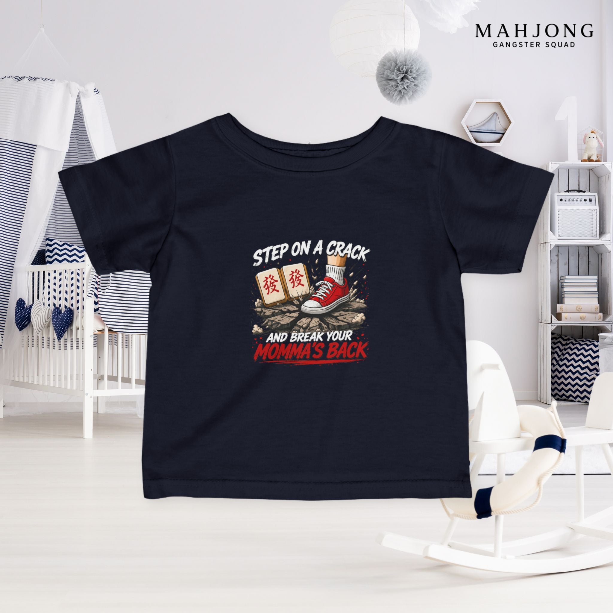 Mahjong Gangster Squad — ''Step on a Crack" Infant Tee