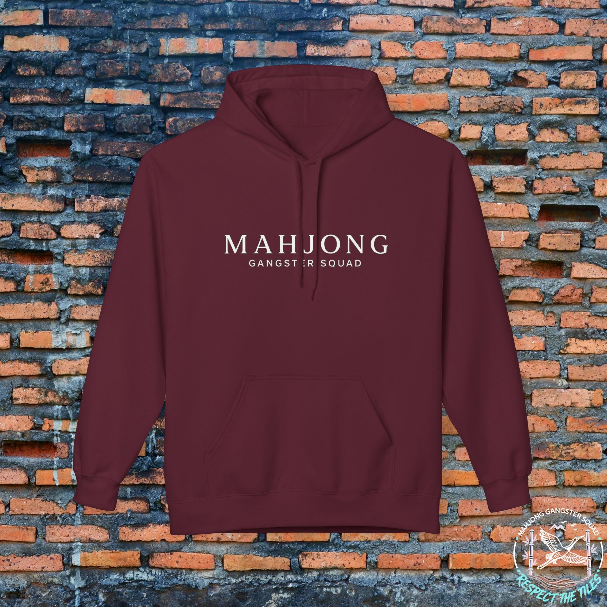 Mahjong Gangster Squad Hoodie — Elegant Logo