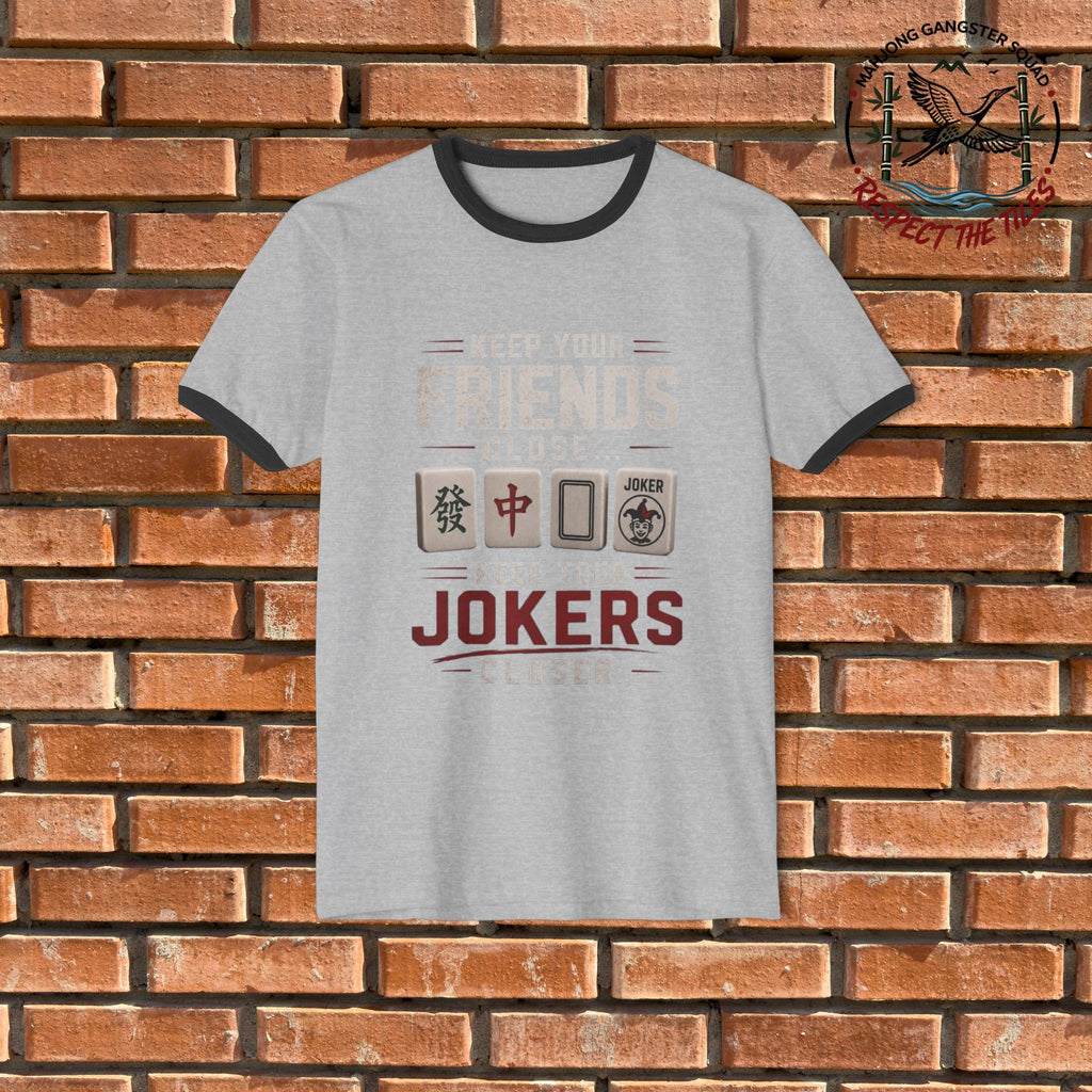 Mahjong Gangster Squad - "Friends Close" Graphic Ring Tee
