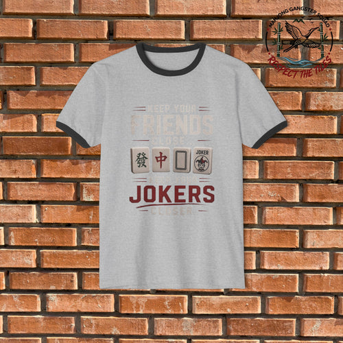 Mahjong Gangster Squad - "Friends Close" Graphic Ring Tee