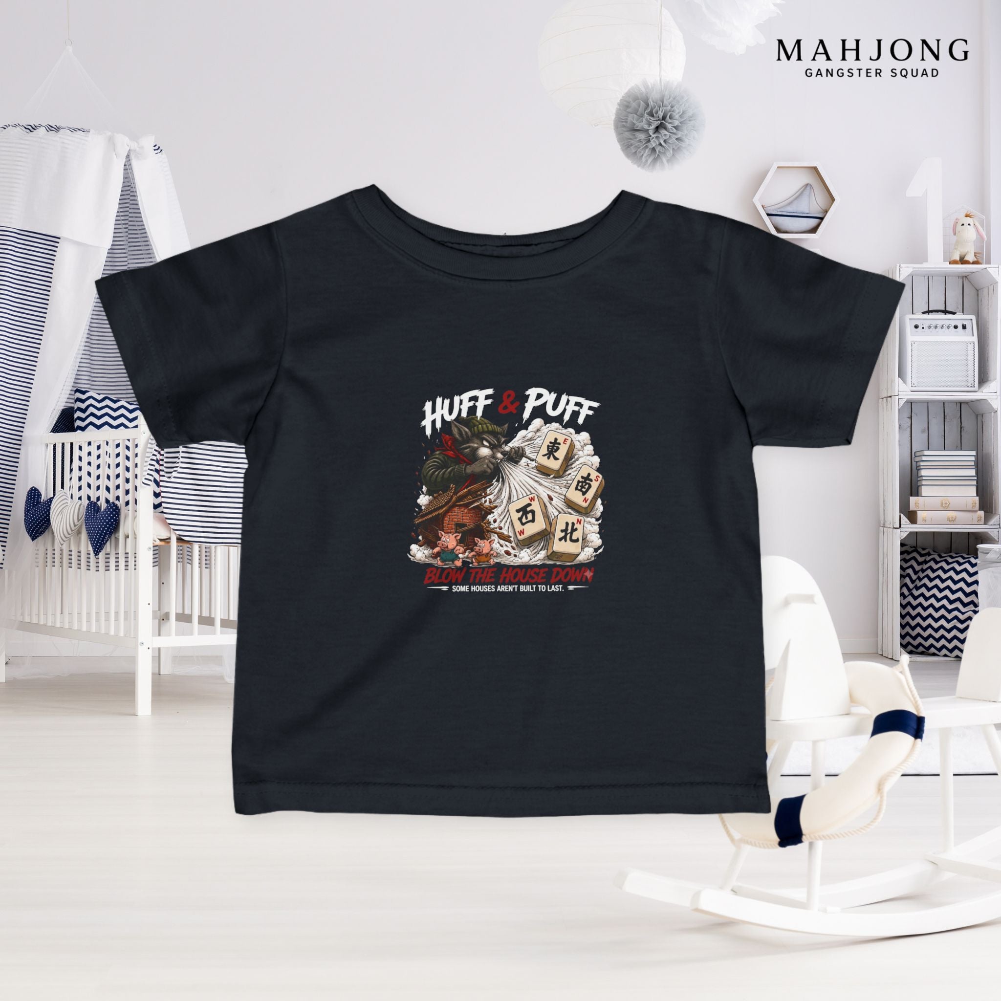 Mahjong Gangster Squad — ''Blow the House Down" Infant Tee