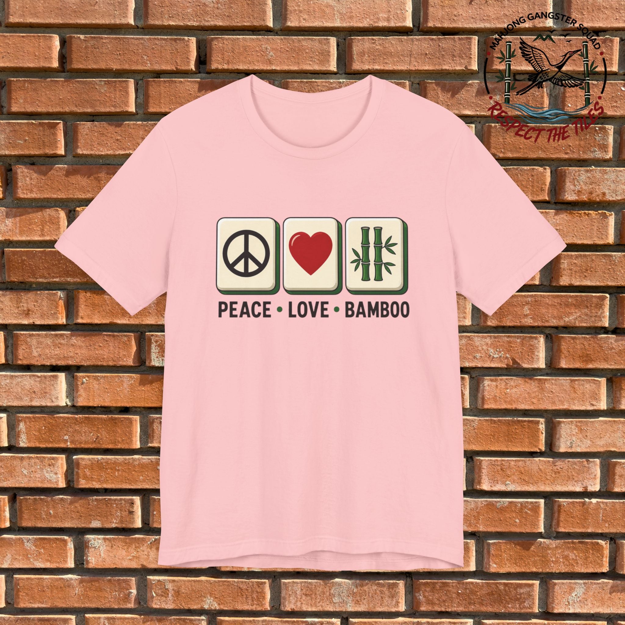 Mahjong Gangster Squad - "Peace • Love • Bamboo" Graphic Tee